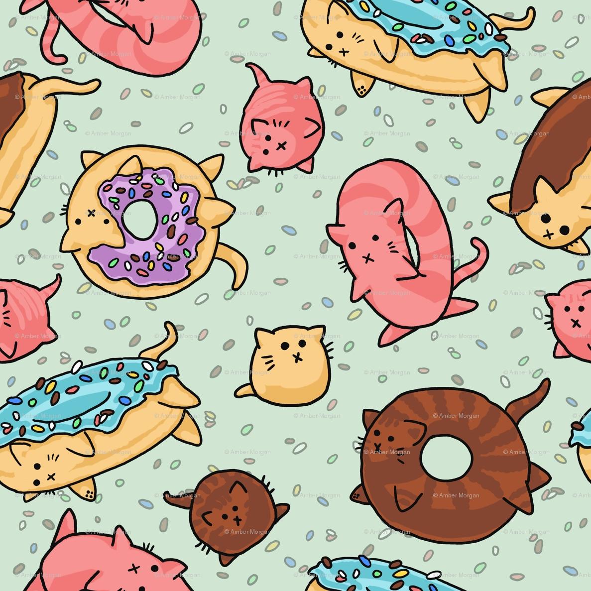 Download Donut Cat Wallpaper Wallpaper Image