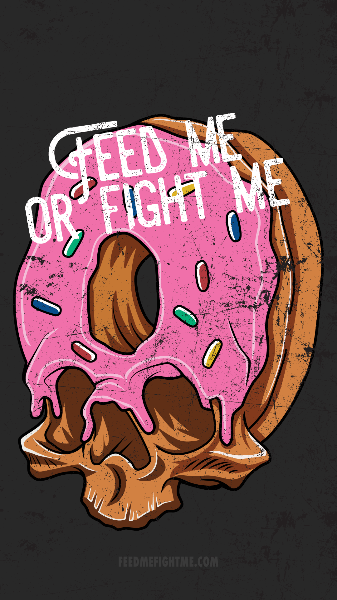 Donut Skull Wallpaper Me Fight Me