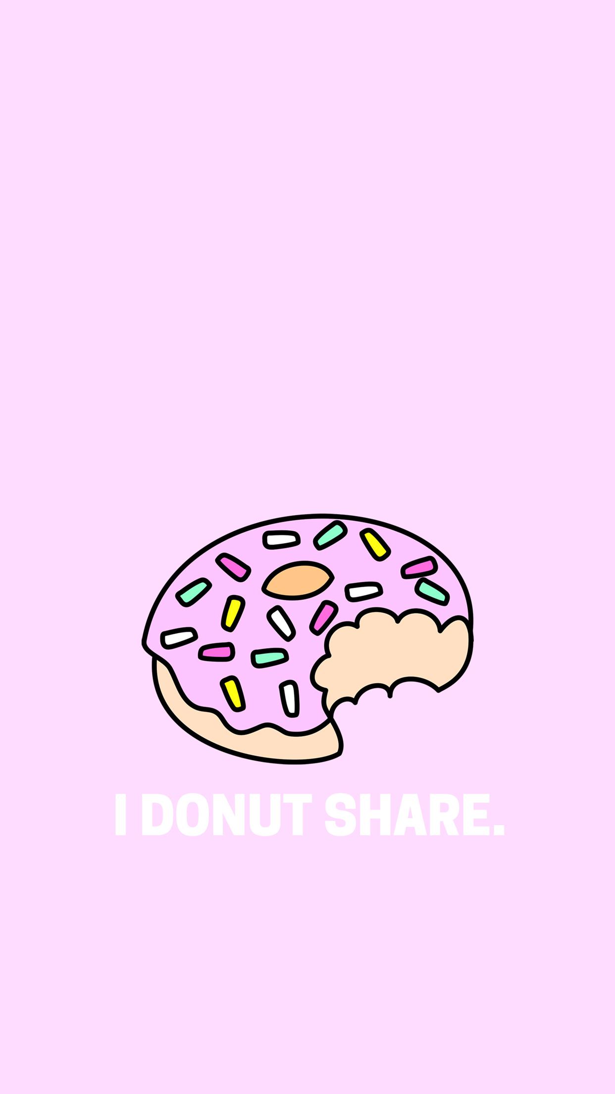 I Donut Share Free Desktop Wallpaper