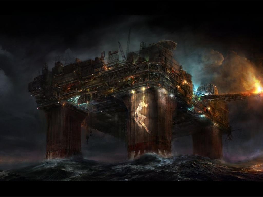 Oil Platform Wallpaper 8 X 886