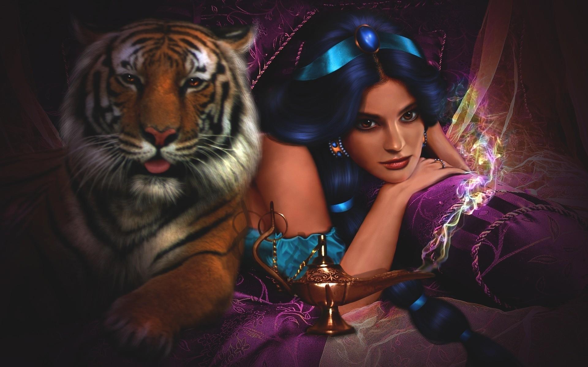Princess Jasmine Artwork, HD Artist, 4k Wallpaper, Image