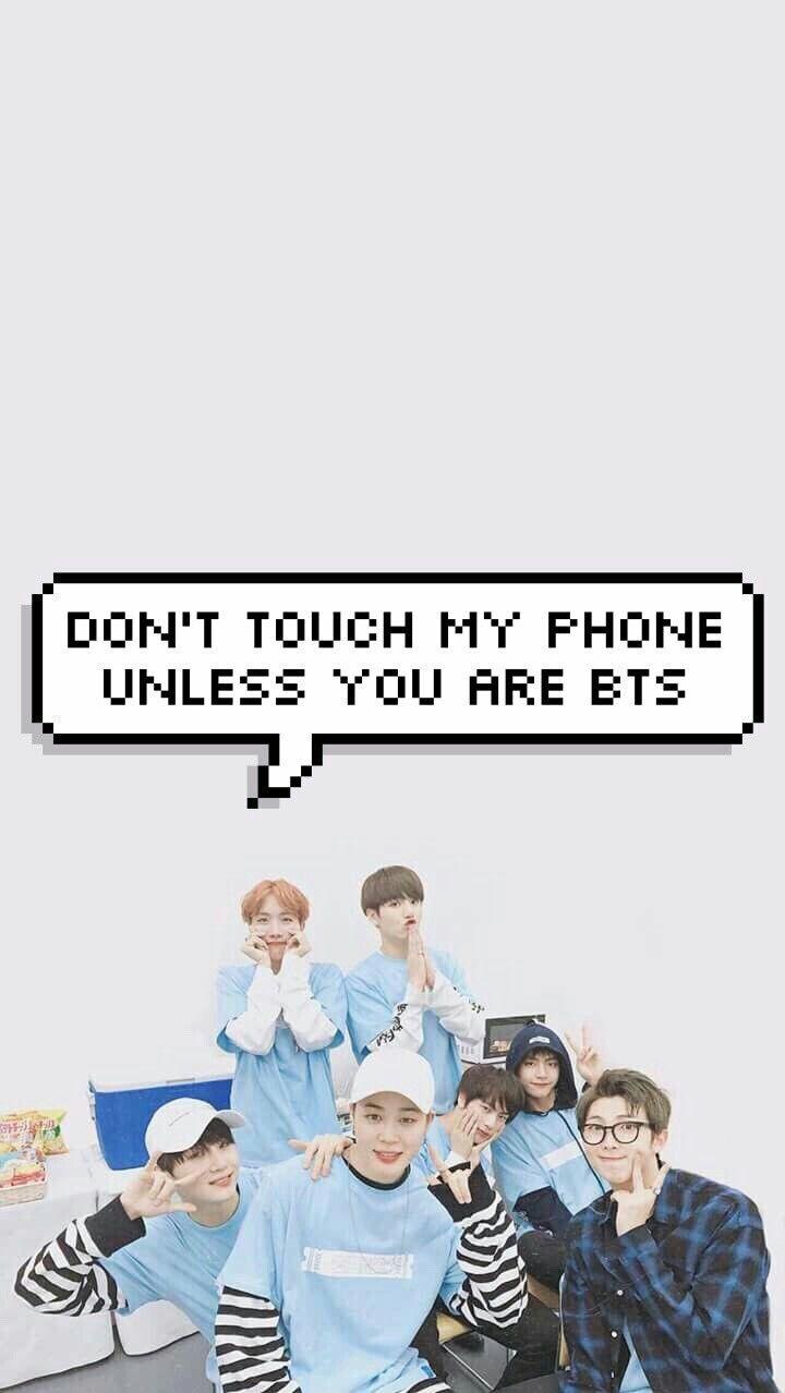 Featured image of post Lockscreen Bts Wallpaper Dont Touch My Phone - This is a community where everyone can express their love for the kpop group bts.