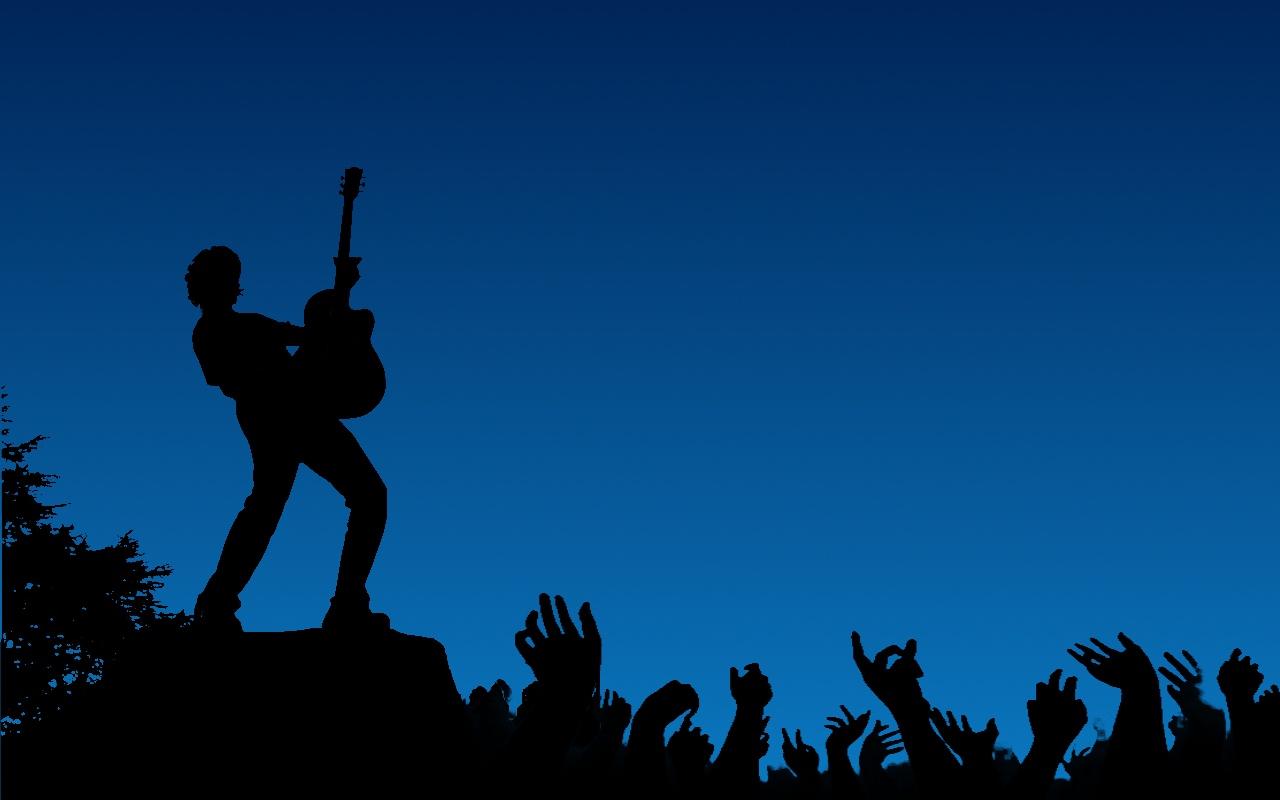 Rock Concert Silhouette Wallpaper