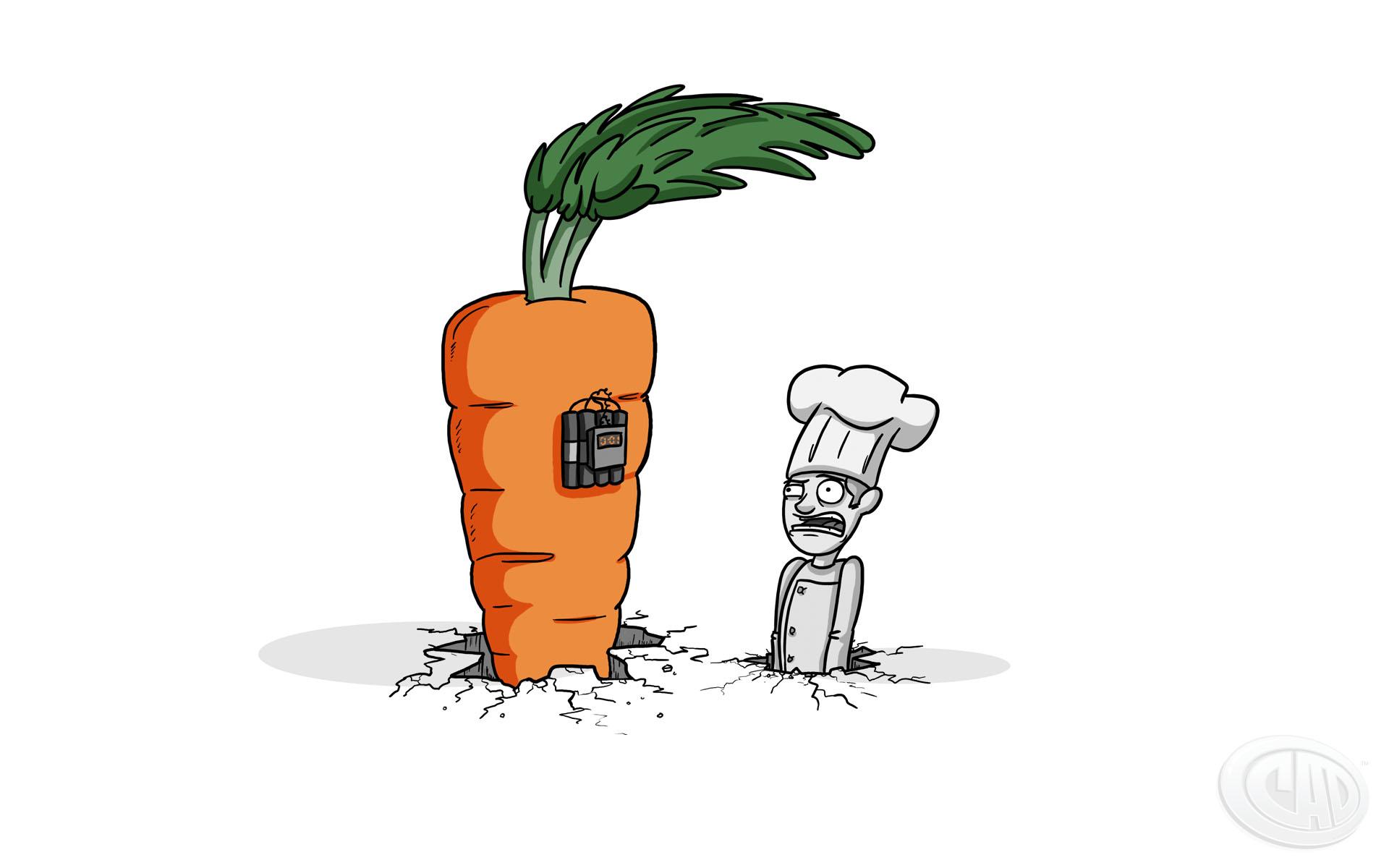 minimalistic, funny, carrots, chef brian wallpaper
