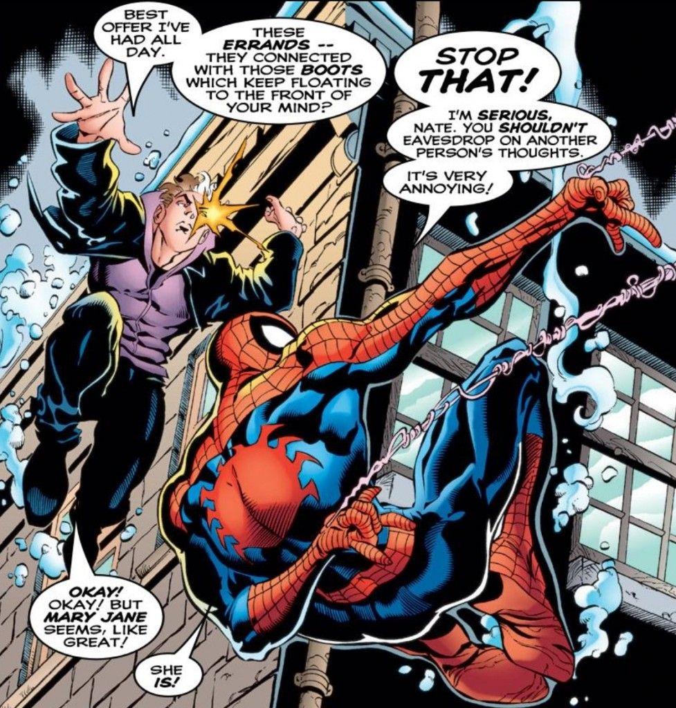 Spider Man And Nate Grey In Amazing Spider Man. Spider Man