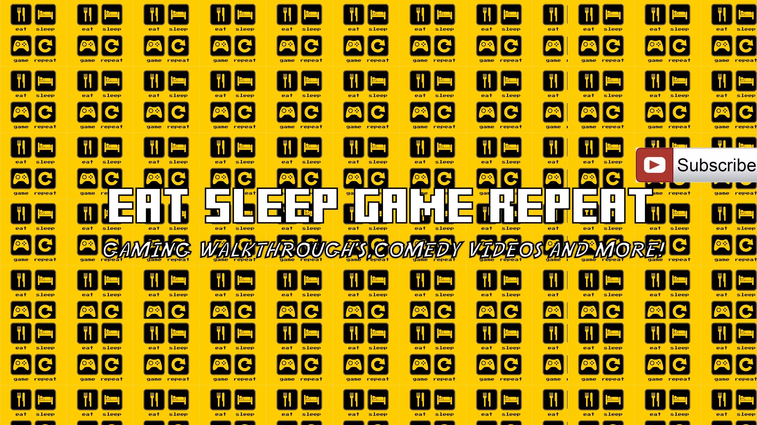 Eat Sleep Game Repeat Wallpaper