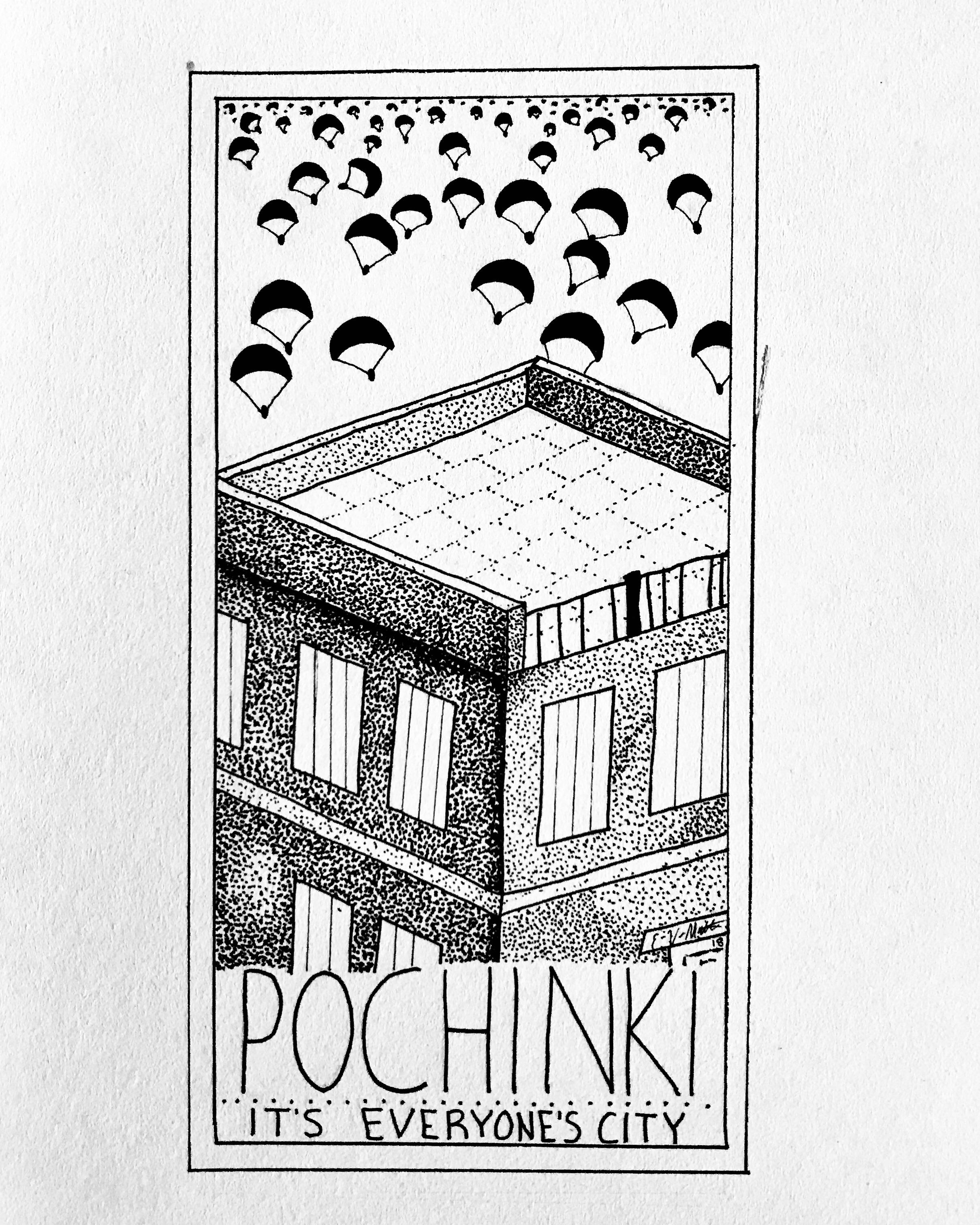 A travel poster I designed for Pochinki