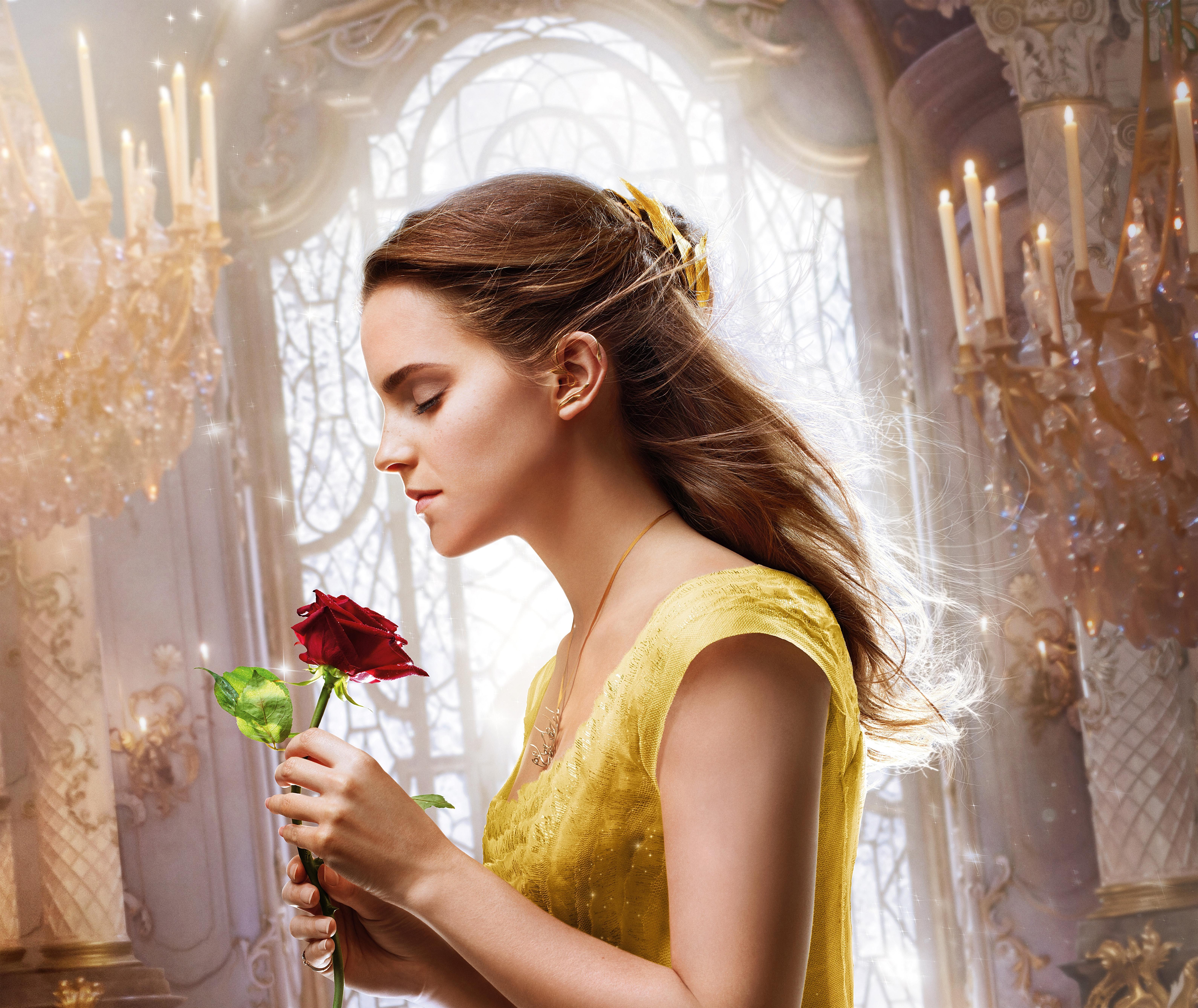 Wallpaper Emma Watson, Beauty and the Beast, Belle, 2017, Movies