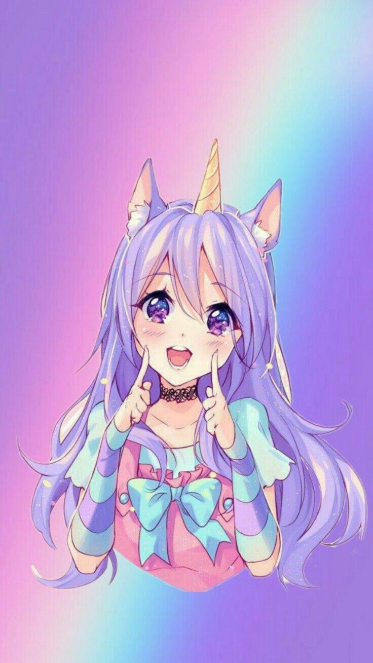 Galaxy Anime Cute Unicorn