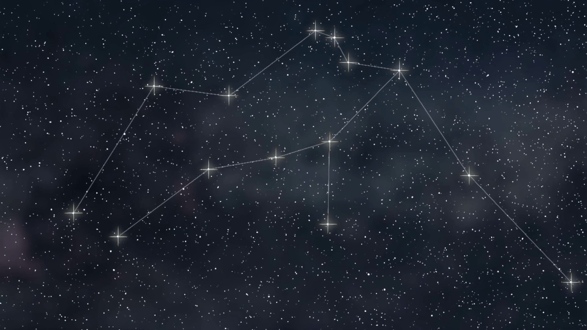Aquarius Constellation. Zodiac Sign Aquarius constellation lines