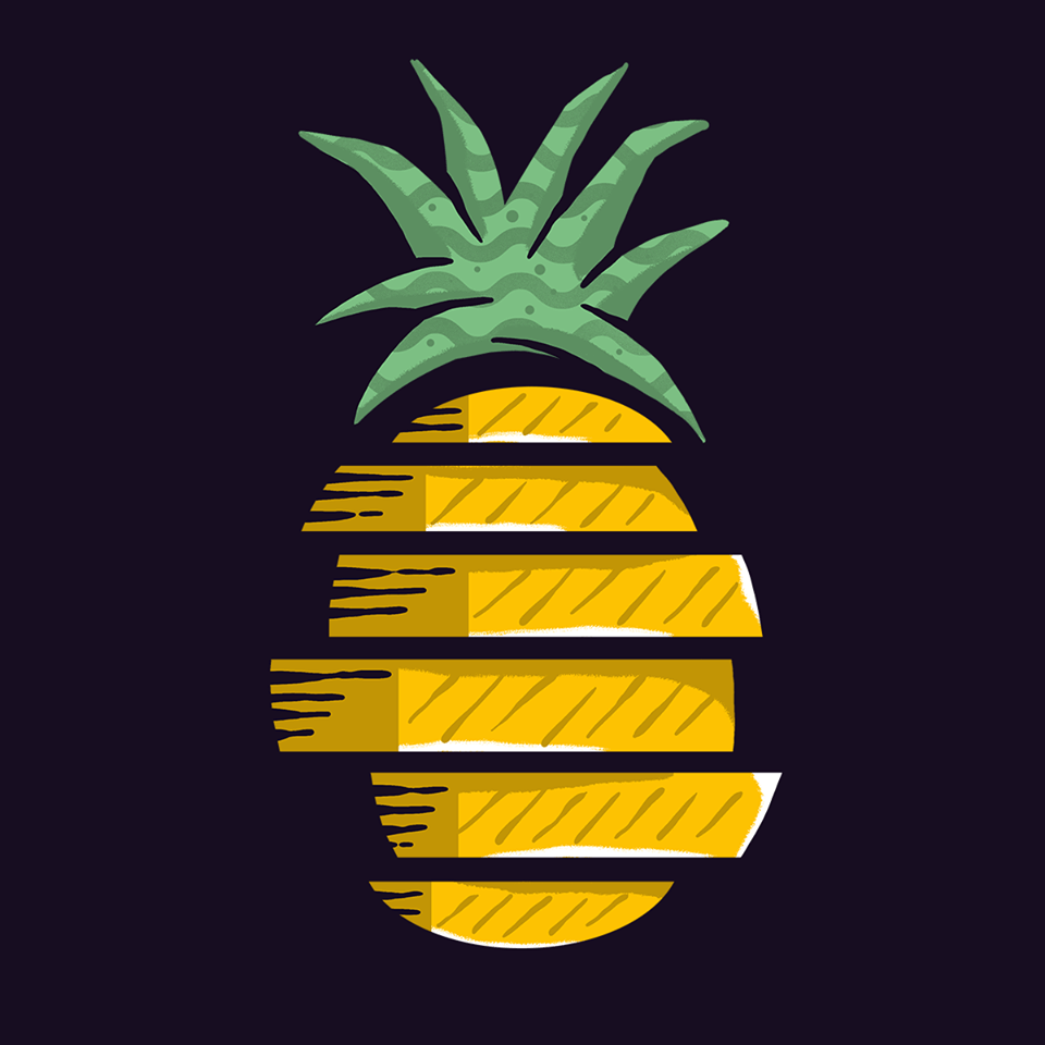 Image result for pineapple music. Pineapple drawing, Pineapple