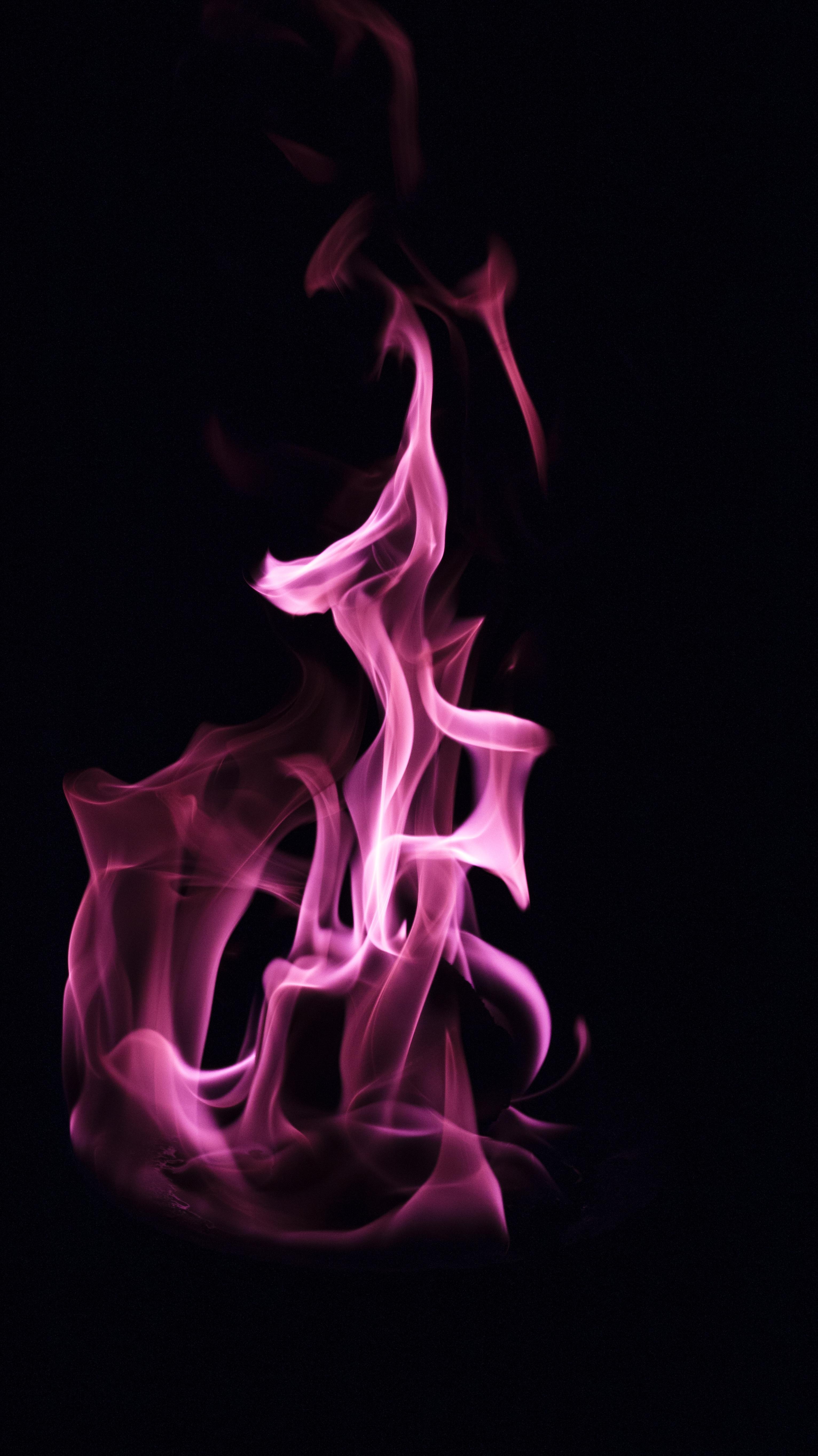 Download wallpaper 3064x5456 smoke, fire, color, dark, flame HD
