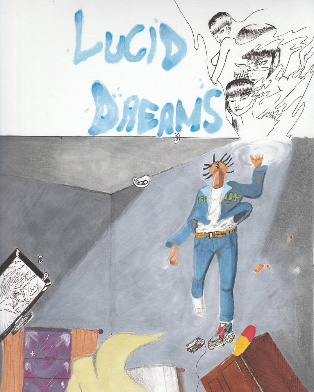 Juice wrld lucid dreams poster. Products. Room, Lucid dreaming, Poster
