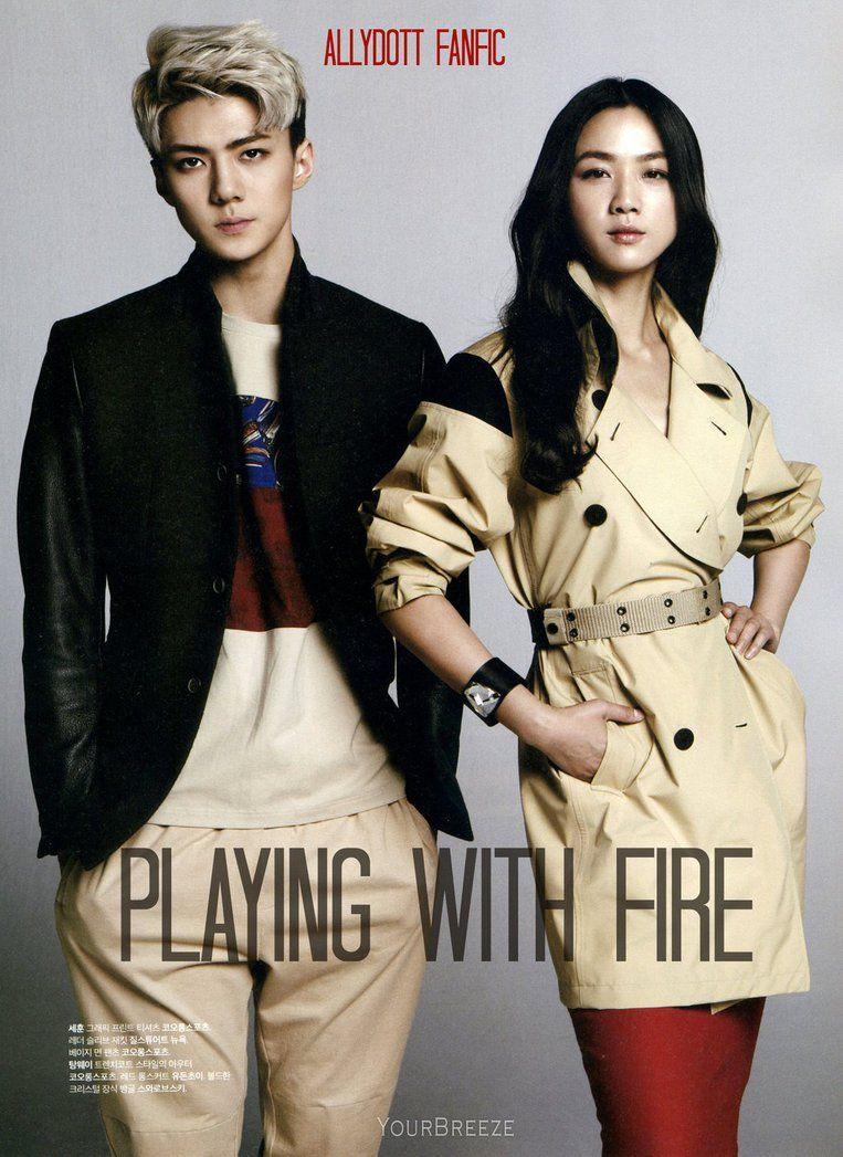 Playing with Fire fluff exo kai ohsehun bts blackpink