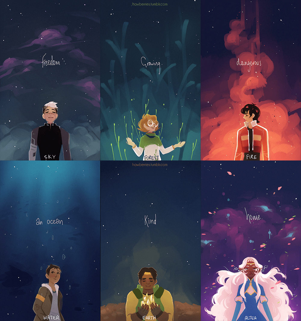 space is., Shiro, Keith, Lance, Hunk
