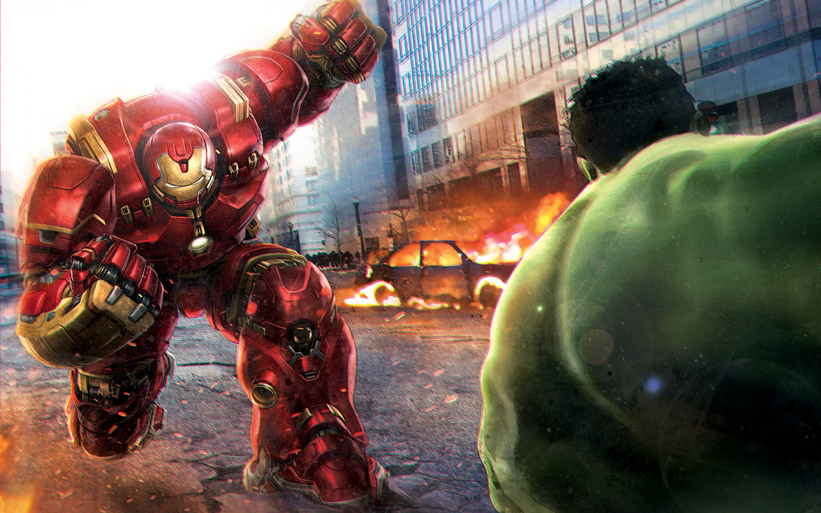 Hulk vs hulkbuster HD Wallpaper. Background Imagex1800