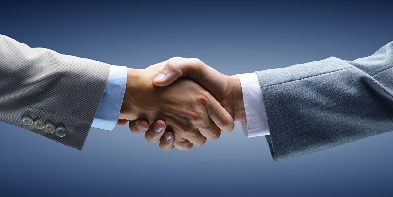 Wallpaper Business Handshake Hands Closeup