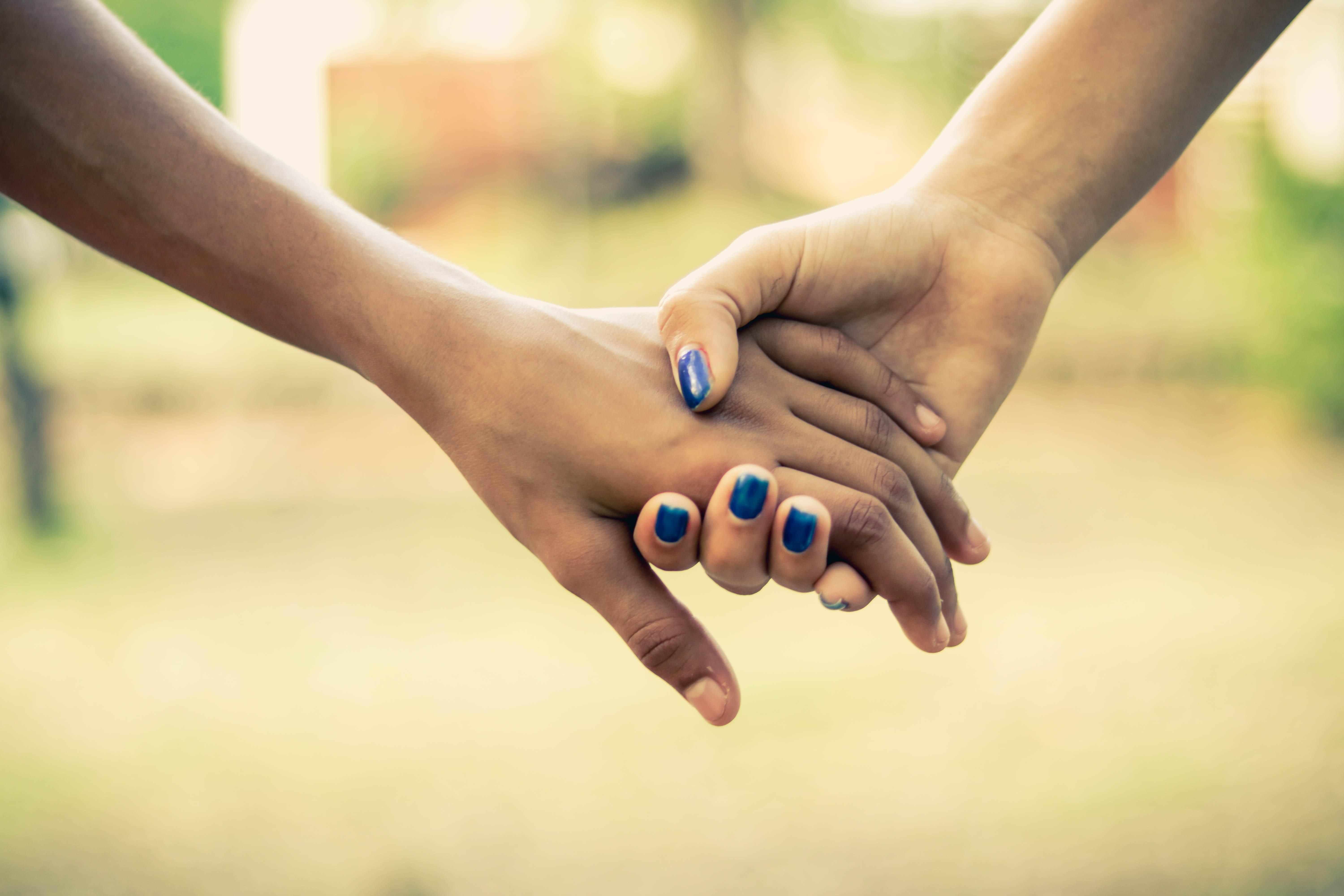 Great Holding Hands Photo