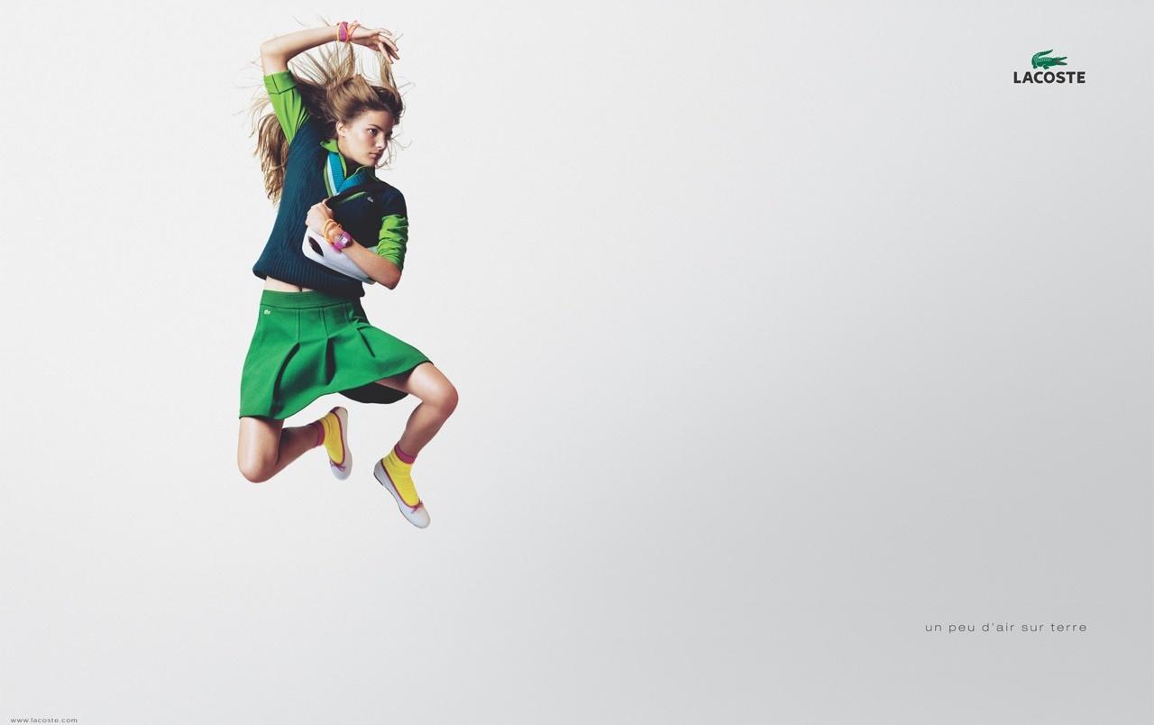 Fly woman LACOSTE wallpaper. Fly woman LACOSTE