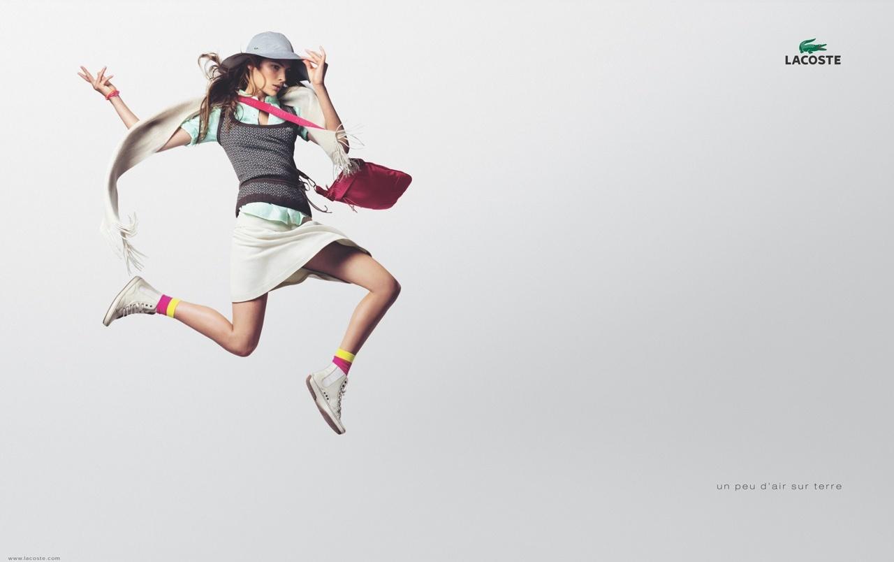 LACOSTE flying girl wallpaper. LACOSTE flying girl