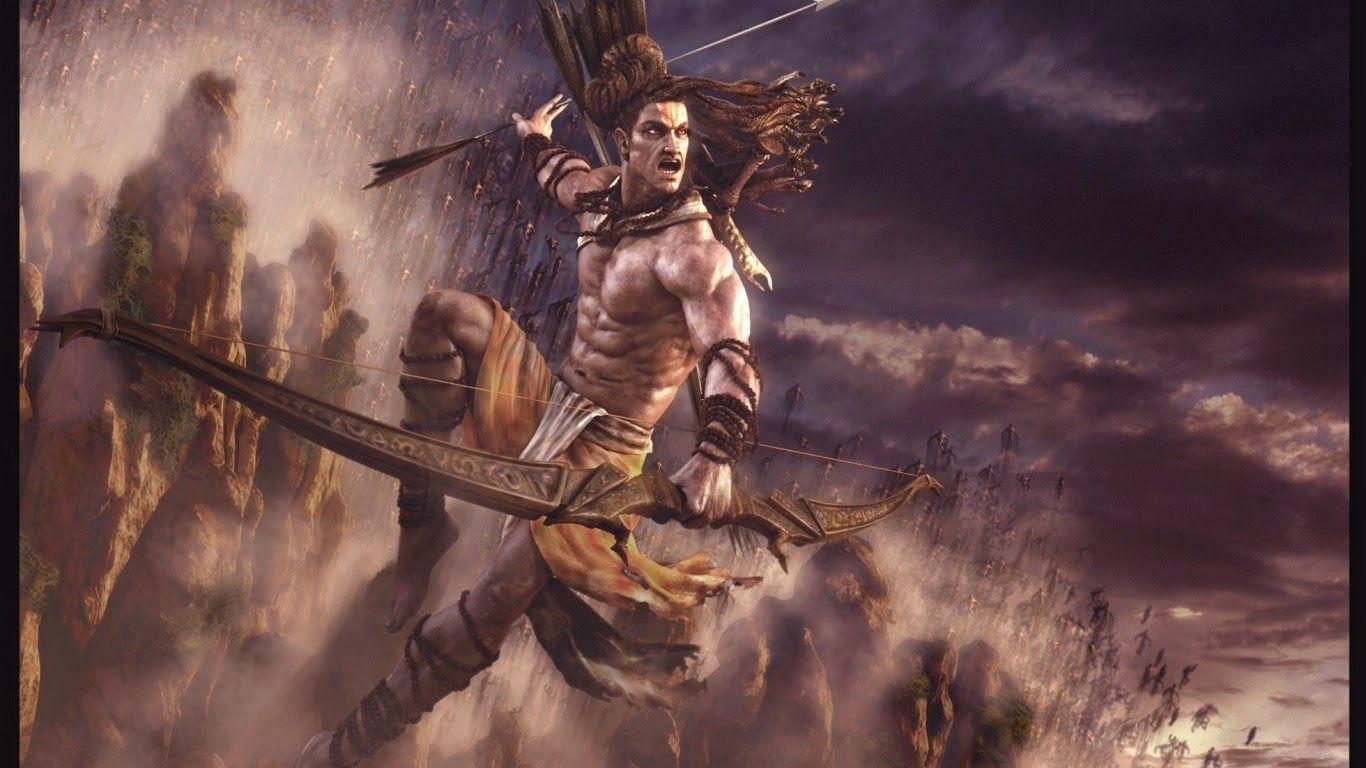Commemoration of The legend: Ram Navami. Angry lord shiva, Lord