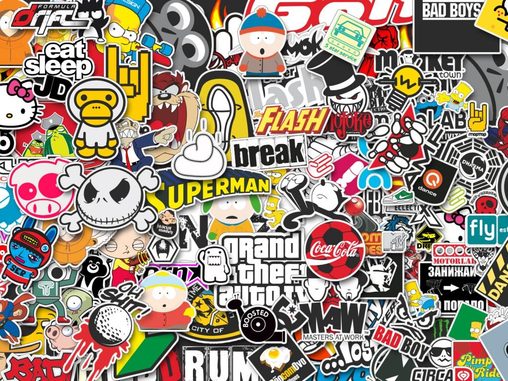 Download HD JDM Stickers Logos Collection Wallpaper