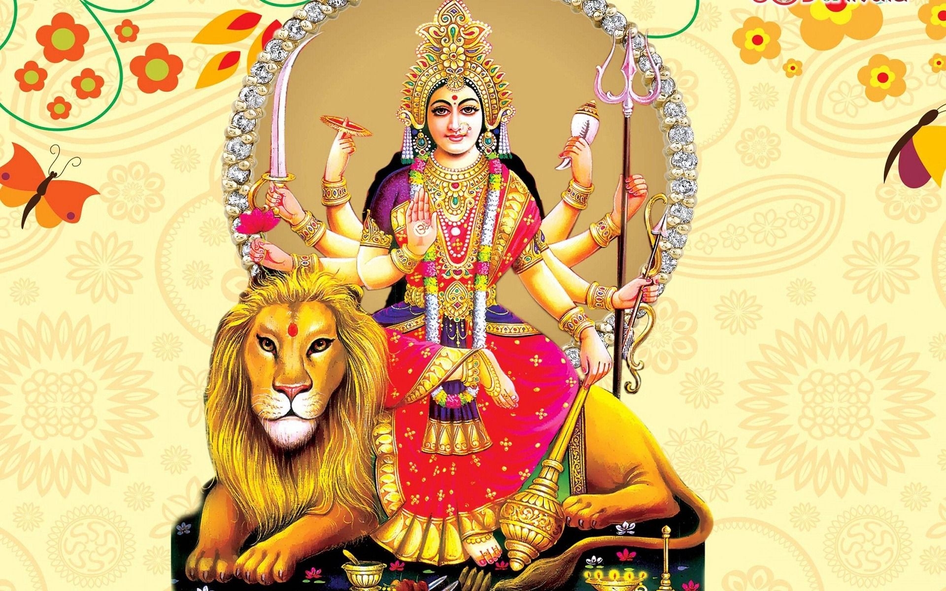 Lovely Durga Mata Wallpaper for Desktop