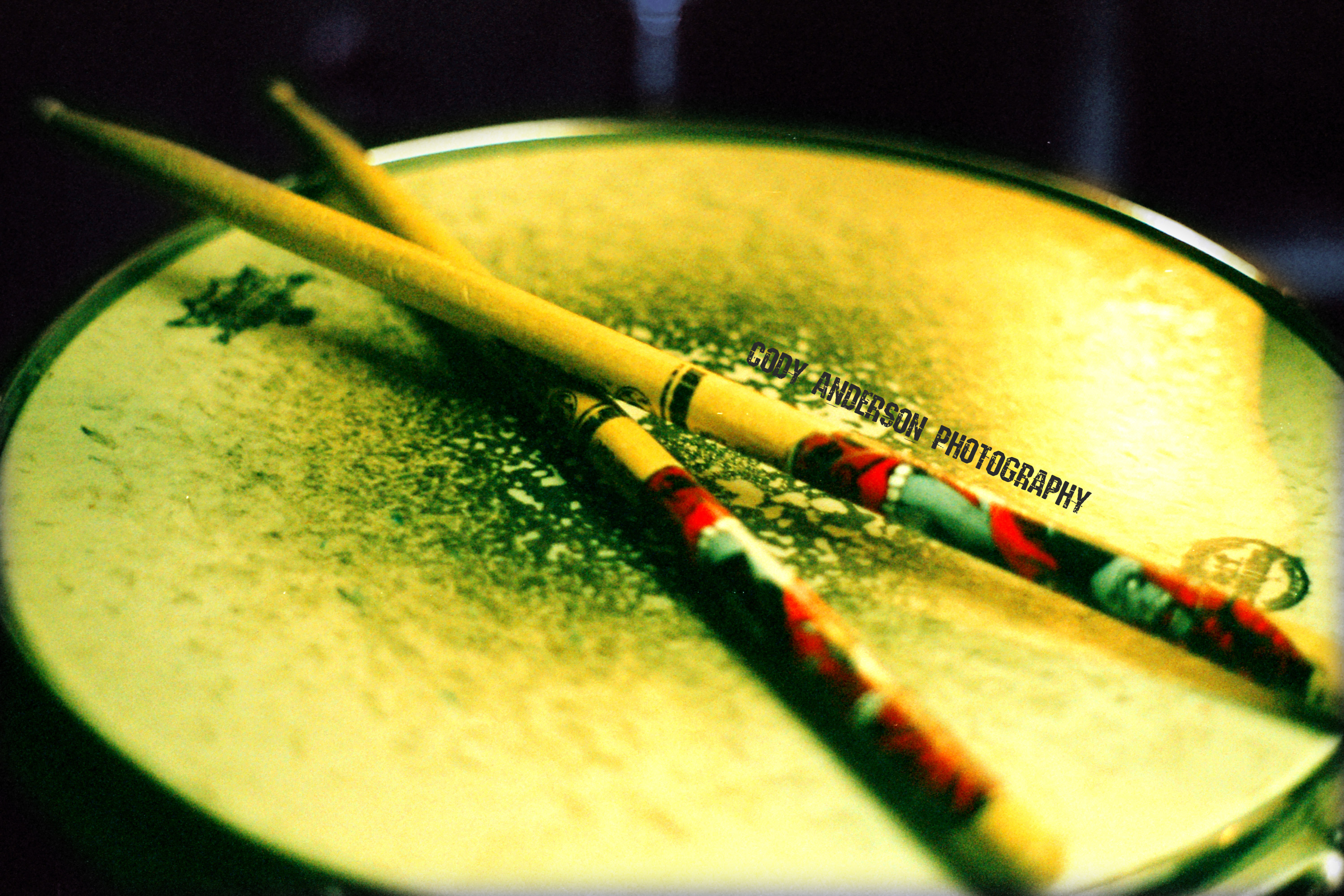 Drumstick Background. Percussion Drumstick
