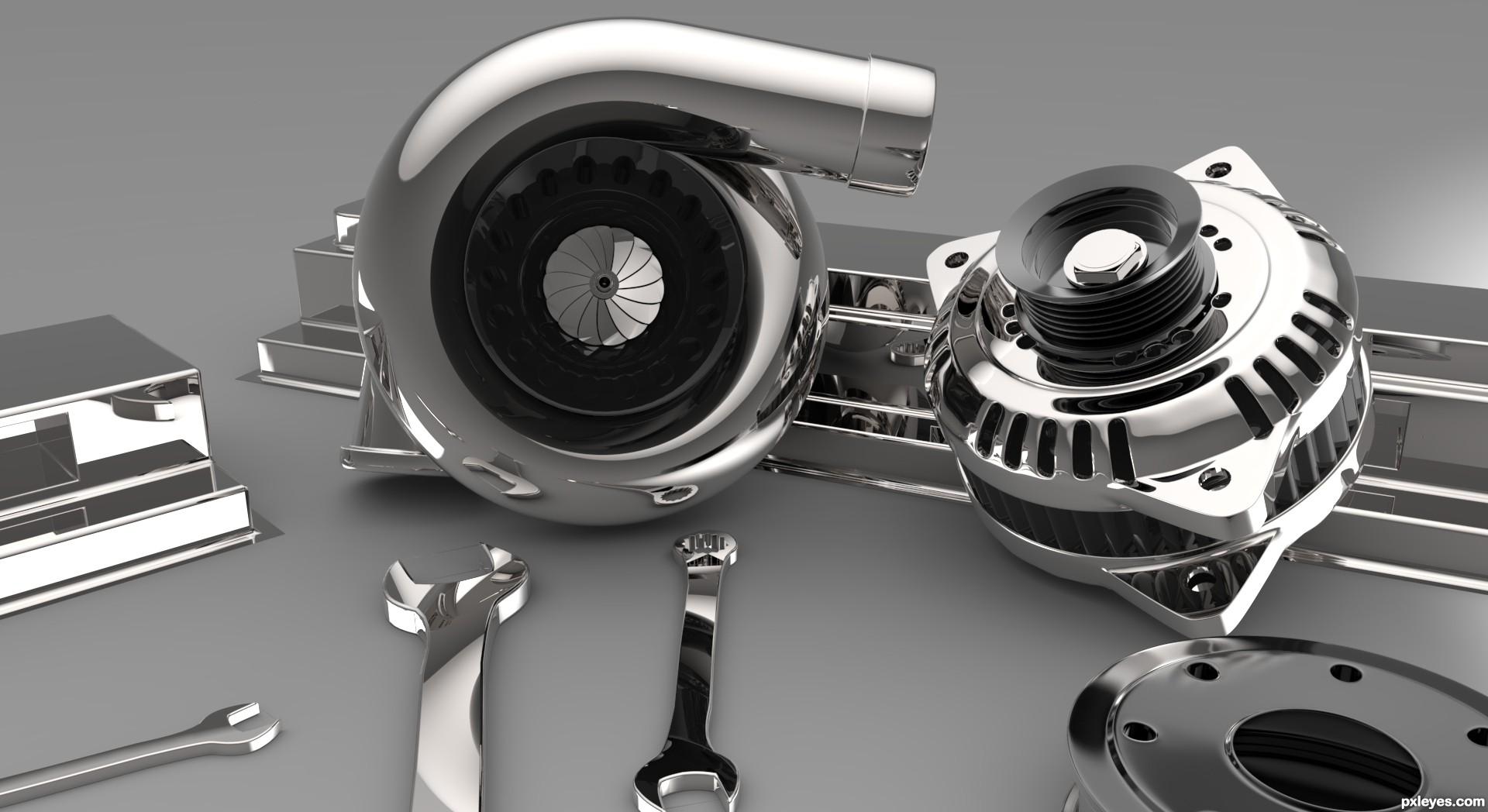 Car Parts picture, by randy for: mechanical 3D 3D contest