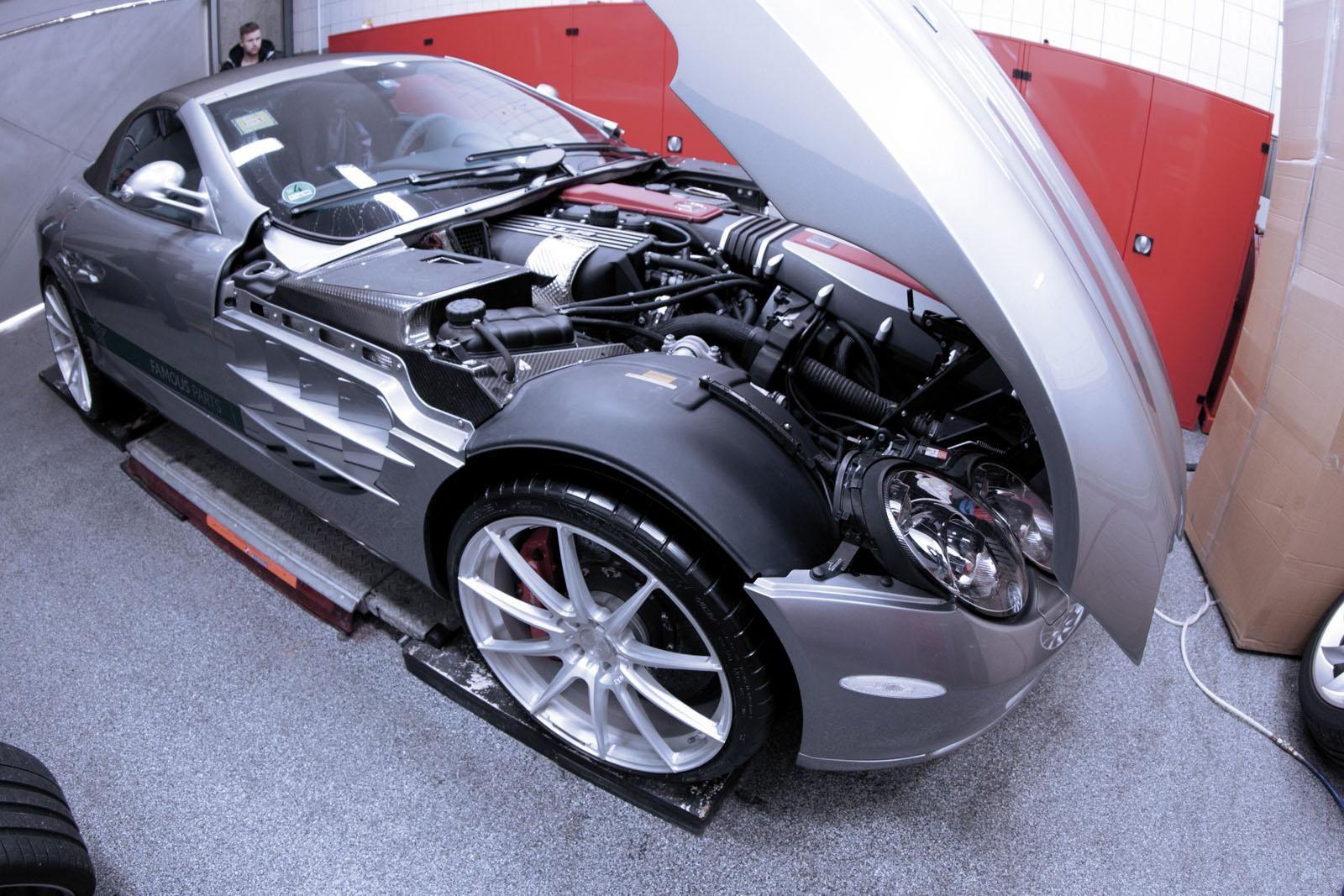 Mercedes McLaren SLR Roadster by Famous Parts wallpaper