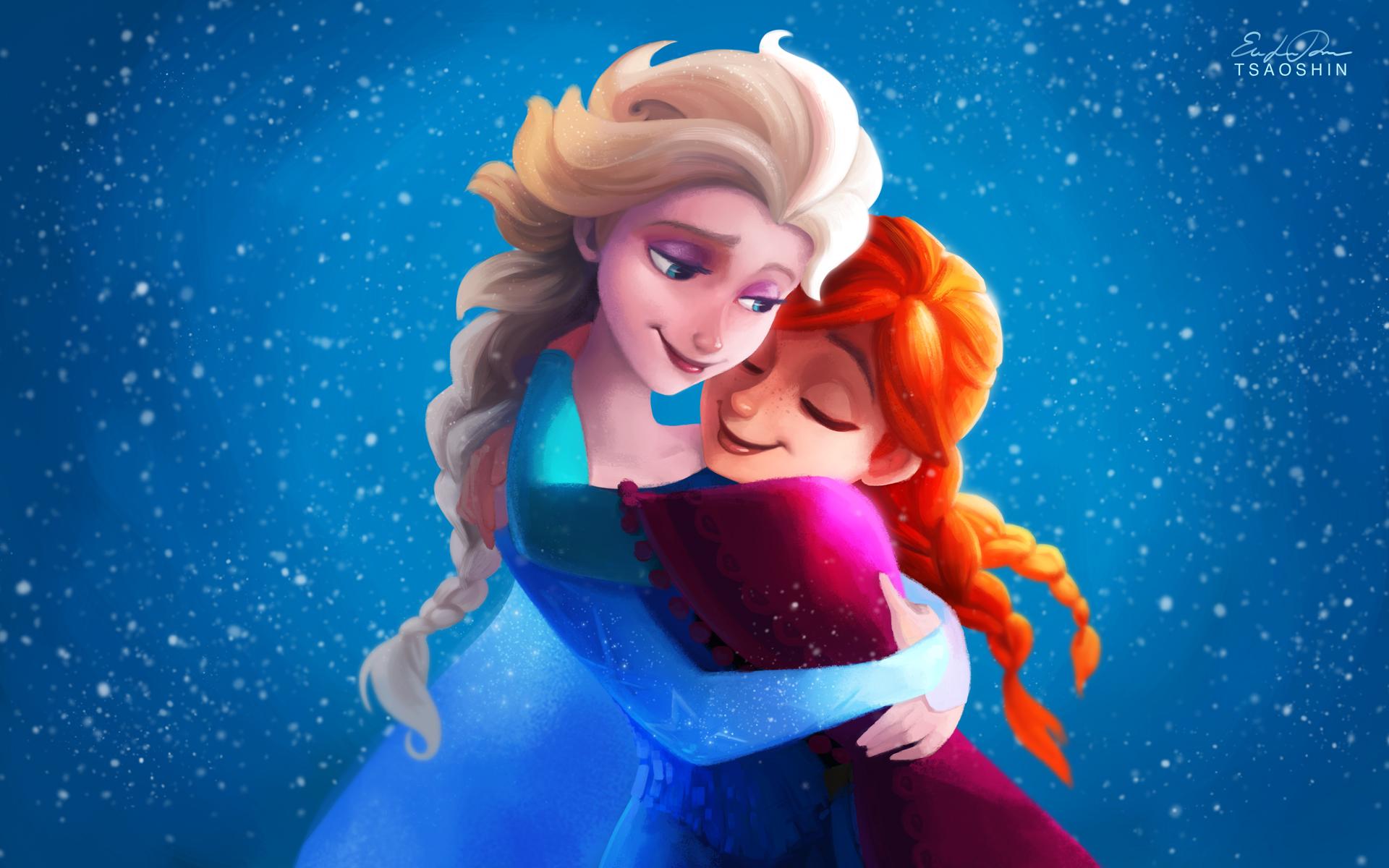 Elsa And Anna Wallpaper HD