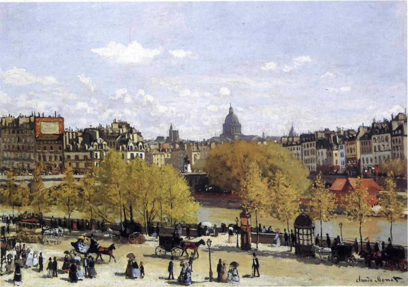 Quai Du Louvre Monet Wallpaper Image
