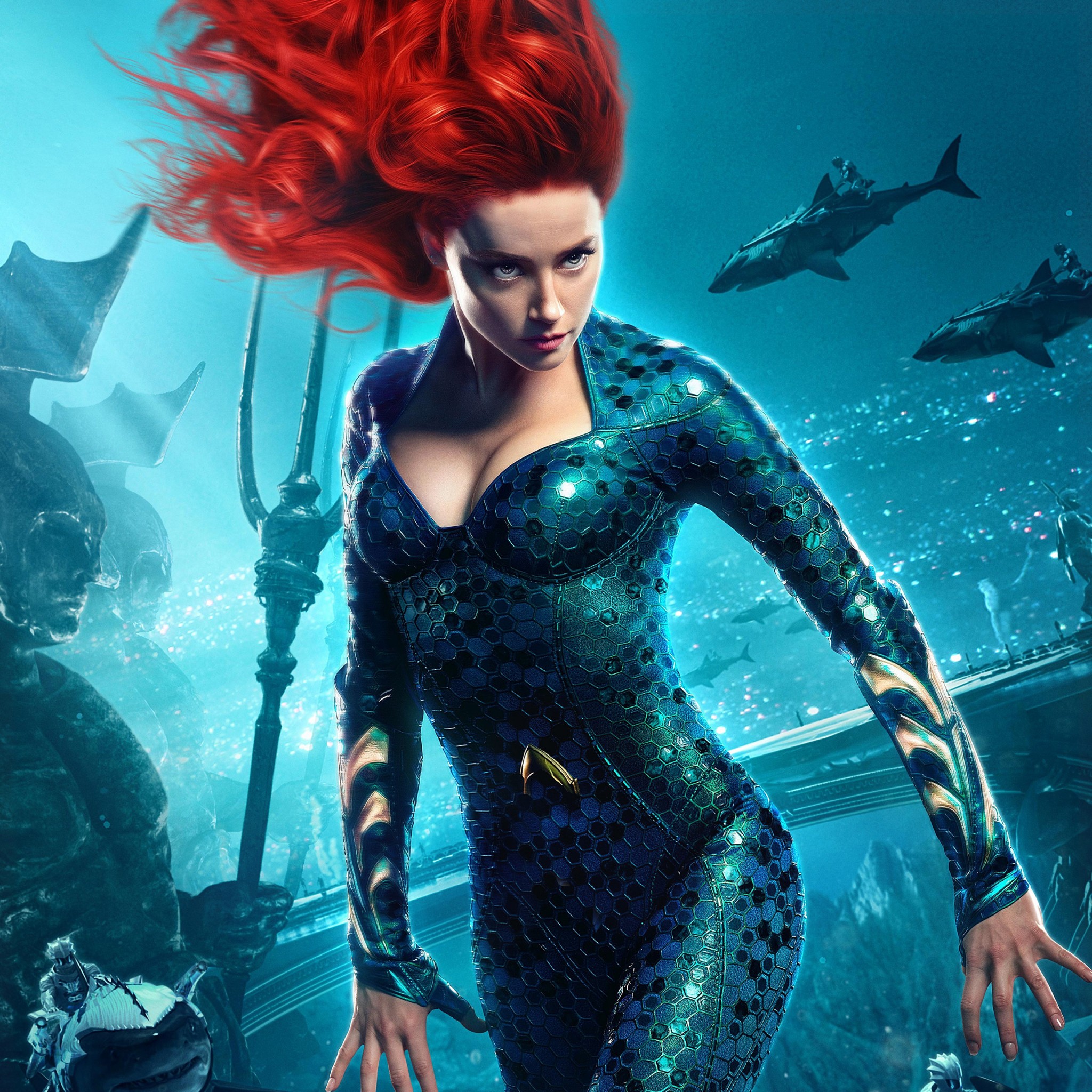 Amber Heard as Mera in Aquaman Wallpaper