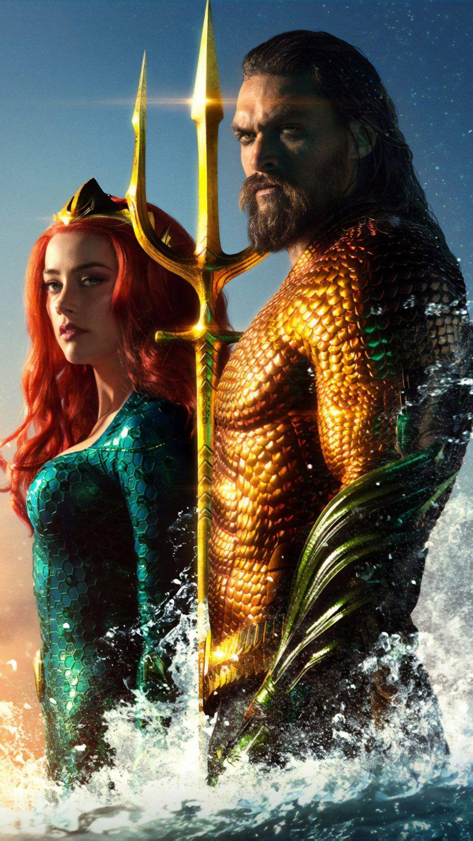Jason Momoa & Amber Heard In Aquaman Free 4K Ultra HD Mobile