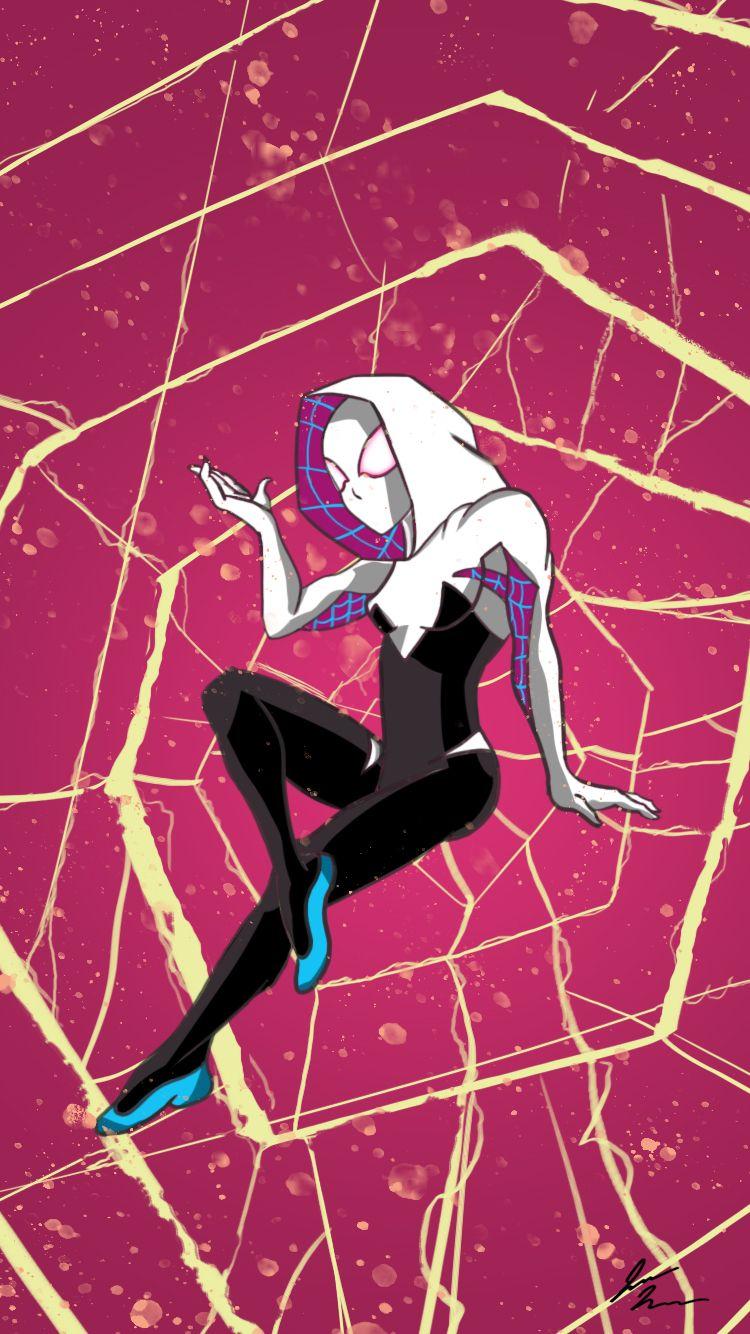 My Spider Gwen Art Without The Text And Logos. IPhone 7 Wallpaper