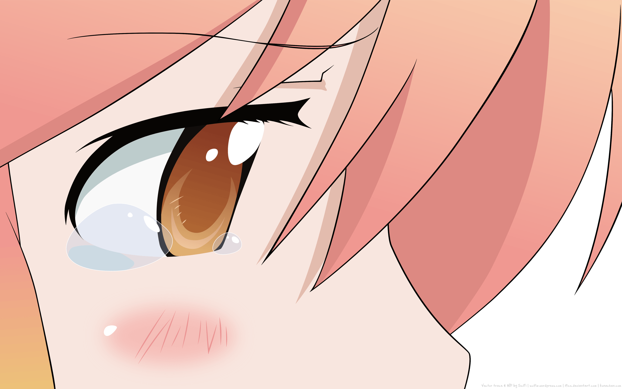 Blush, Brown Eyes, Close, Kotoura Haruka, Kotoura San, Tears