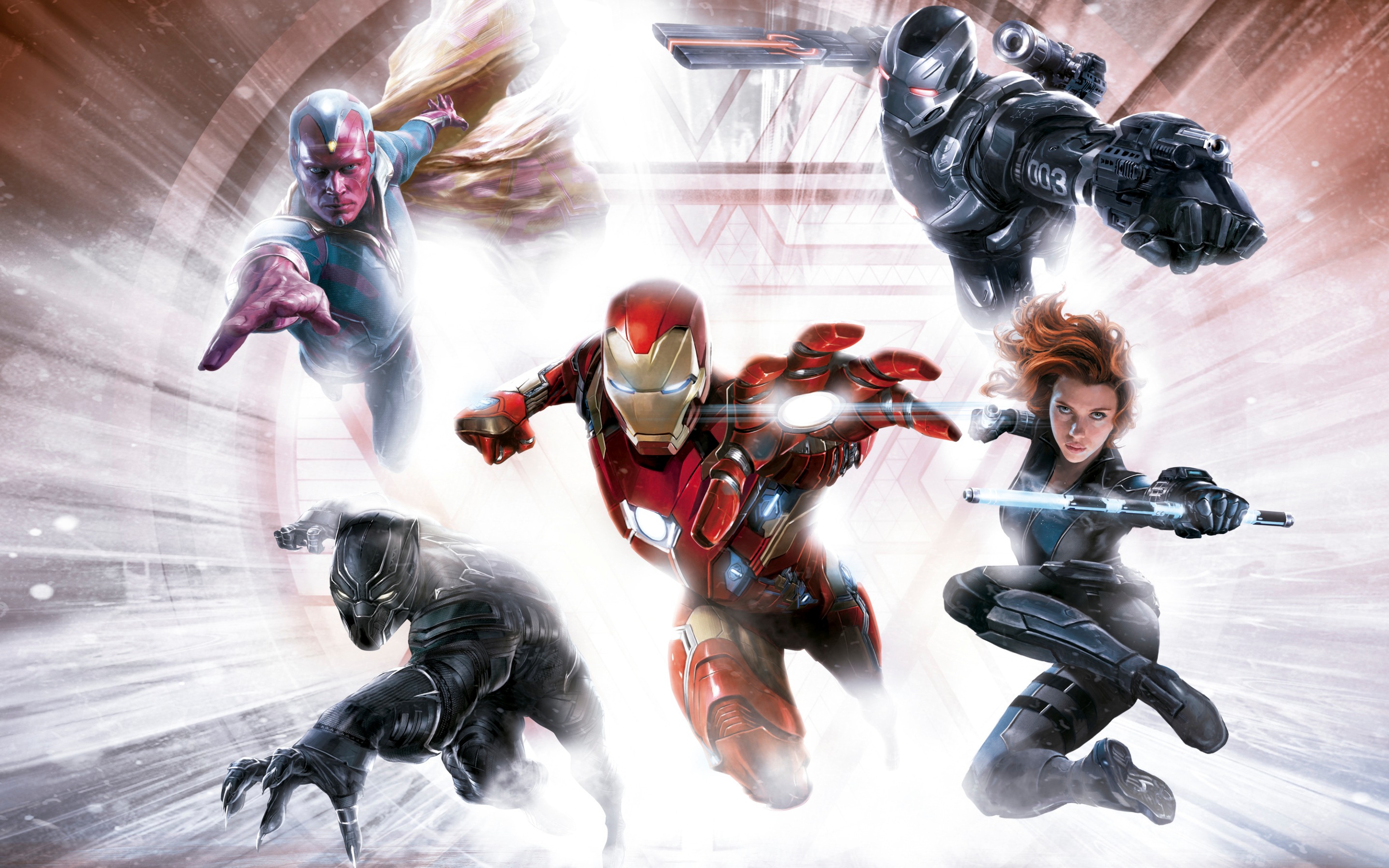 Captain America Civil War Iron Man Team Wallpaper