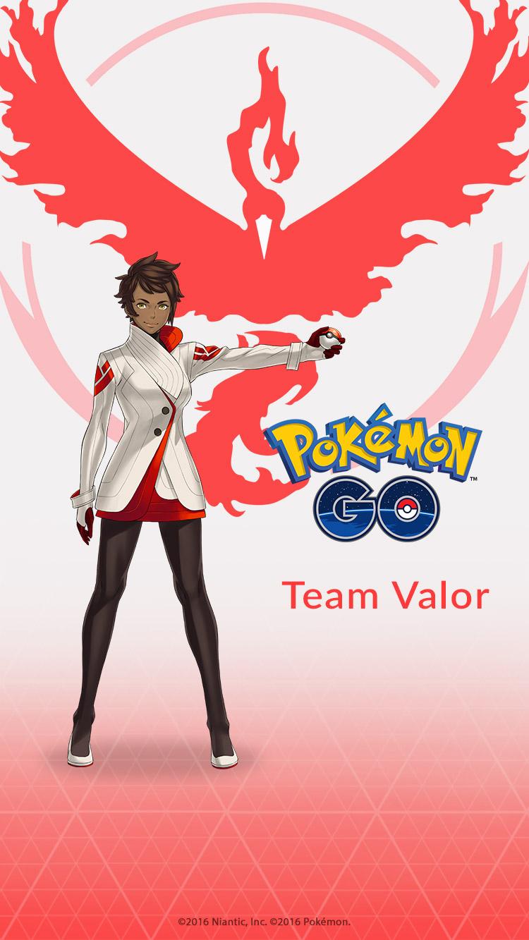 Wallpaper para celular em HD Pokémon Go Team Valor