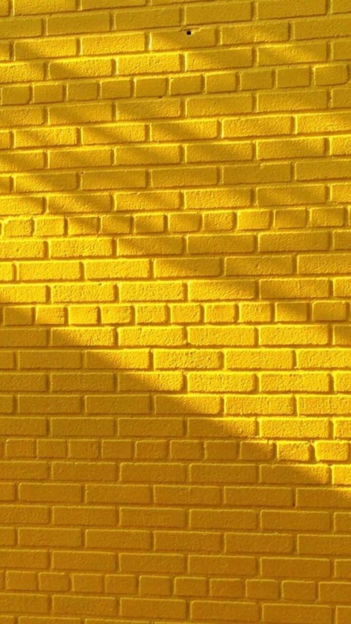 Yellow brick. Aesthetic. Желтые стены, Желтый фон, Жёлтые обои