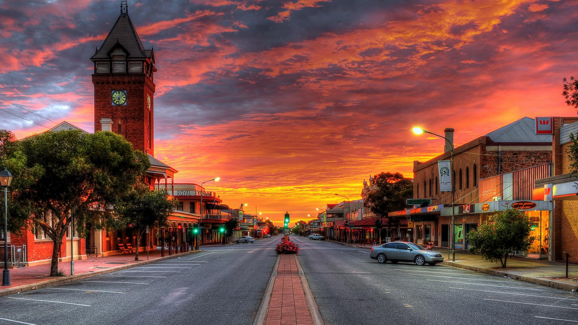 Town Wallpaper 9 X 1800