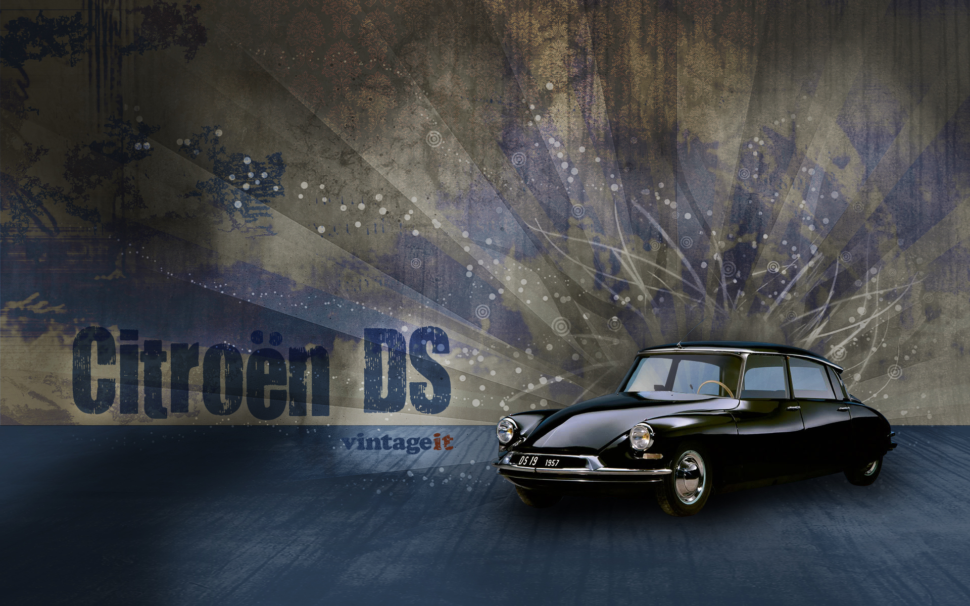 Citroën DS vintage wallpaper Desktop HD iPad iPhone