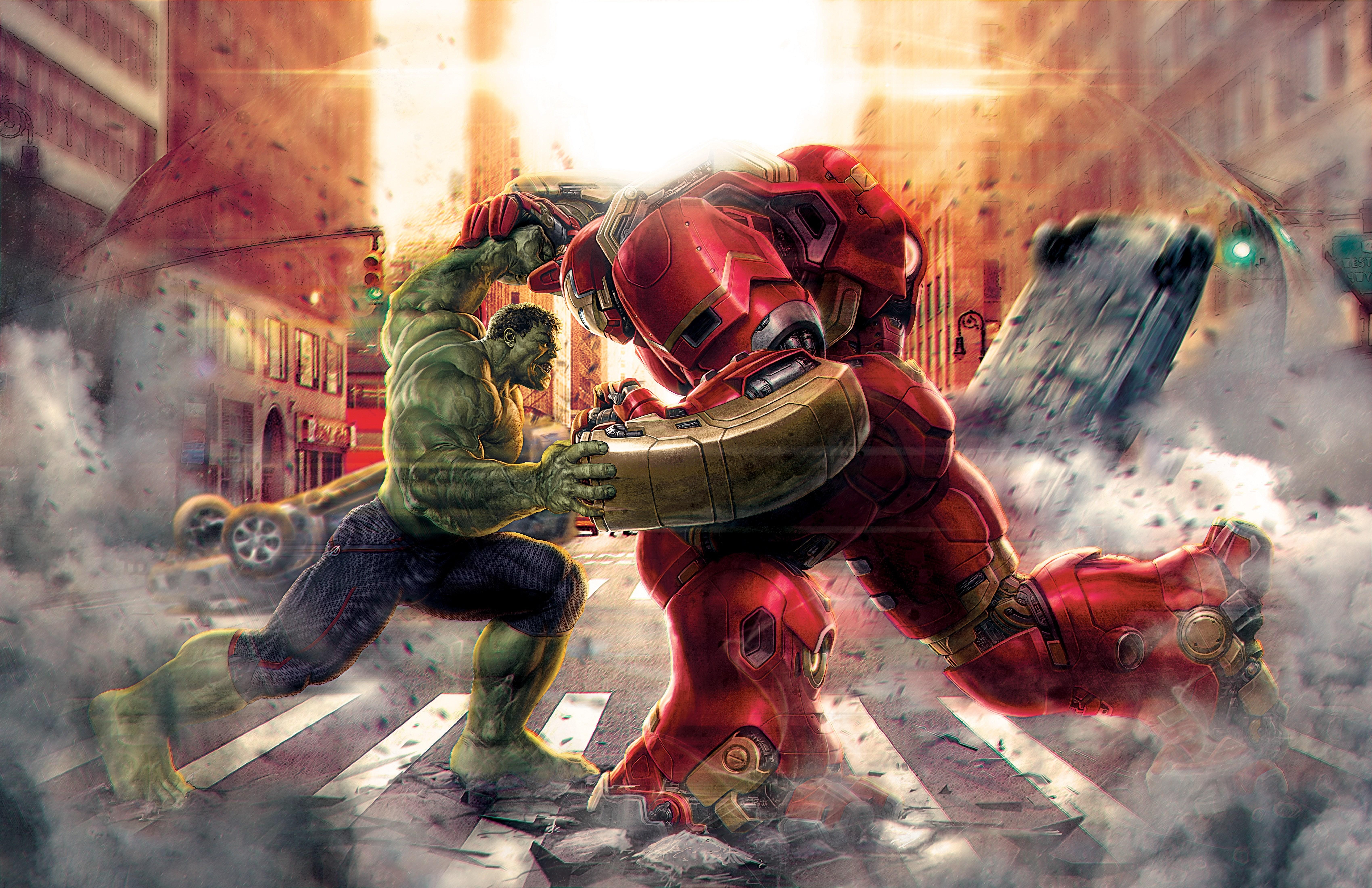 Hulk vs Hulkbuster Wallpaper