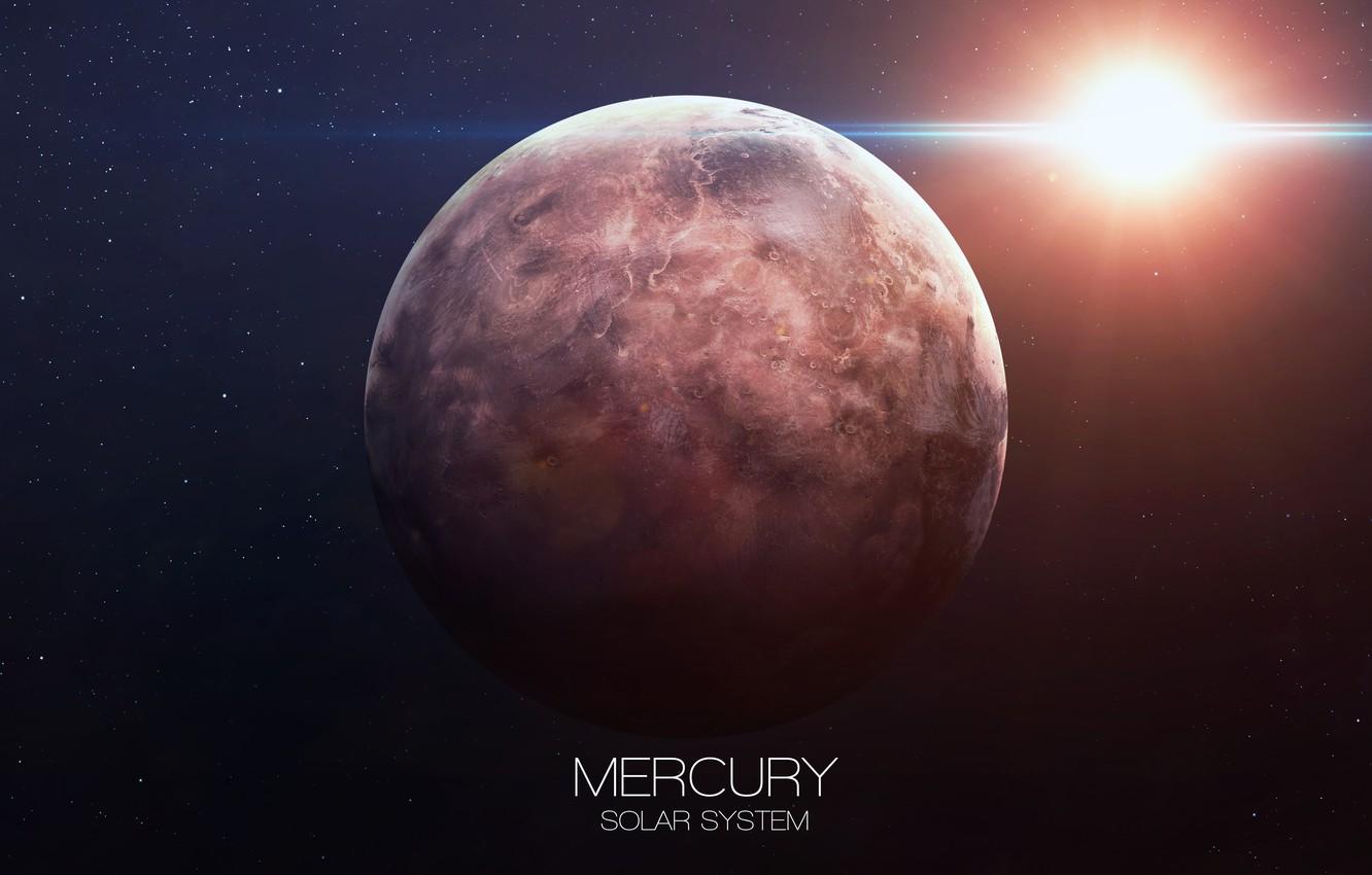 Wallpaper planet, Mercury, solar system image for desktop, section
