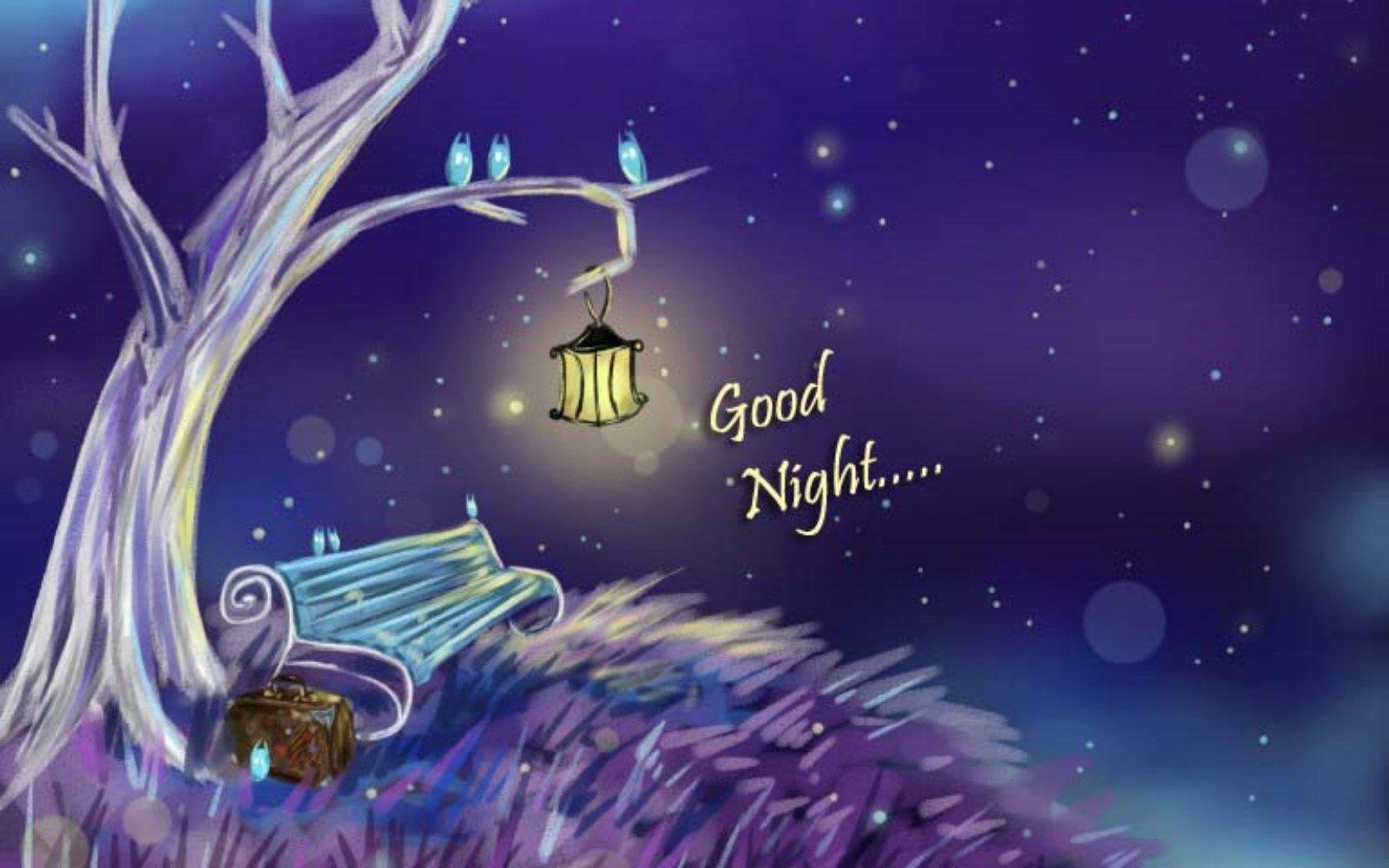 Romantic Good Night HD wallpaper. HD wallpaper. Noche, Mensajes