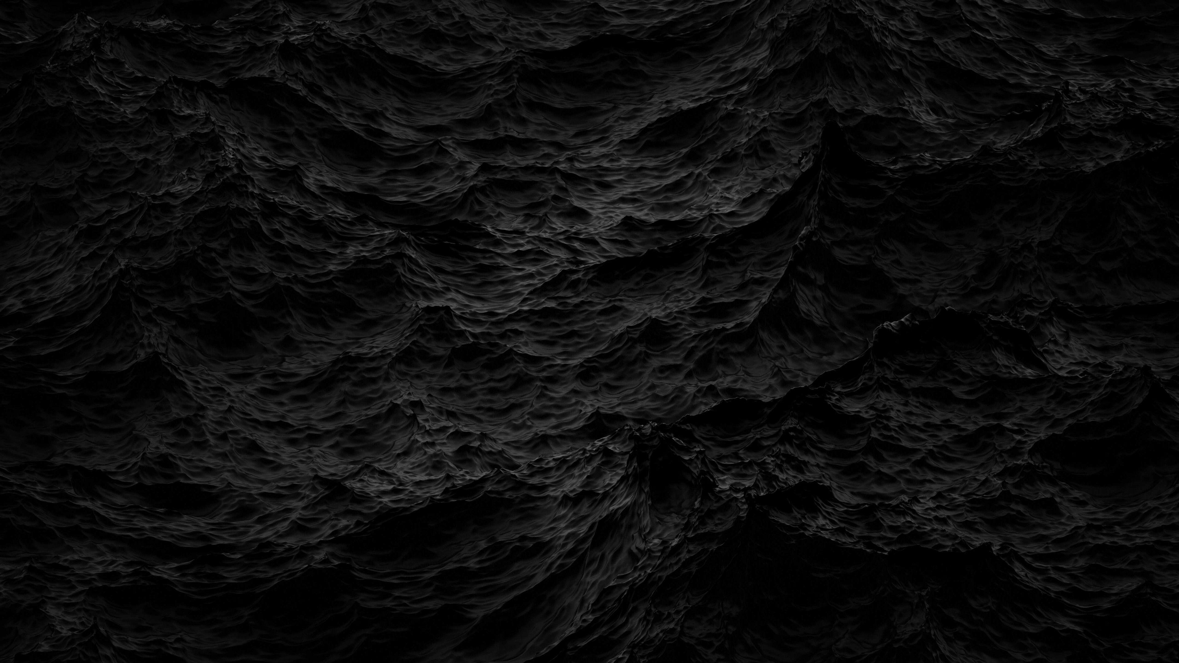 Black Waves Wallpaper for DeskK 3840x2160