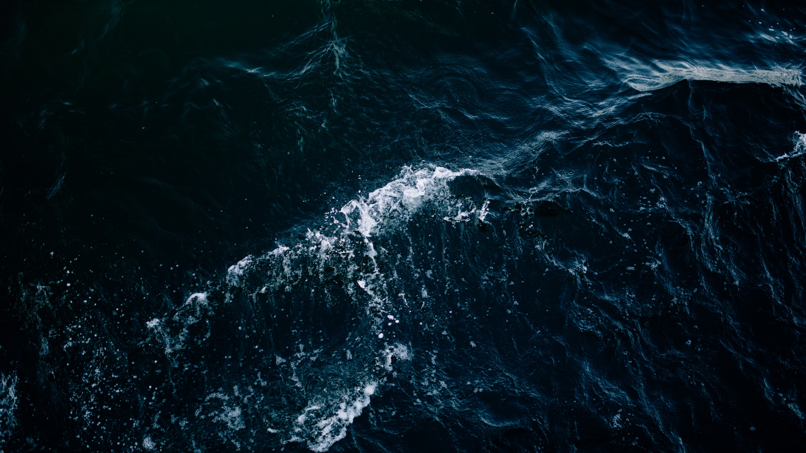 Wallpaper Sea, Waves, Spray, Dark Desktop Picture & HD Photo