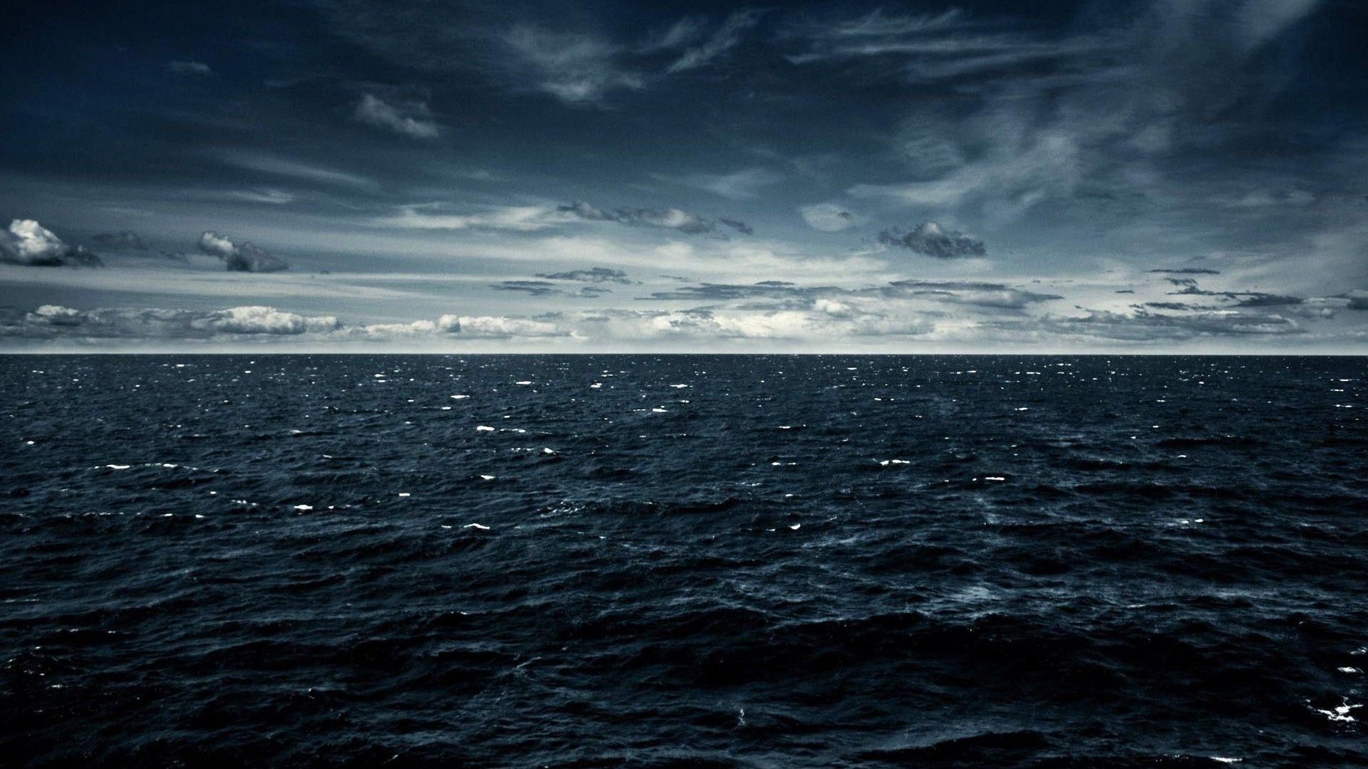 Dark Ocean Wallpaper Desktop #KUH. Ocean wallpaper, Ocean, Deep
