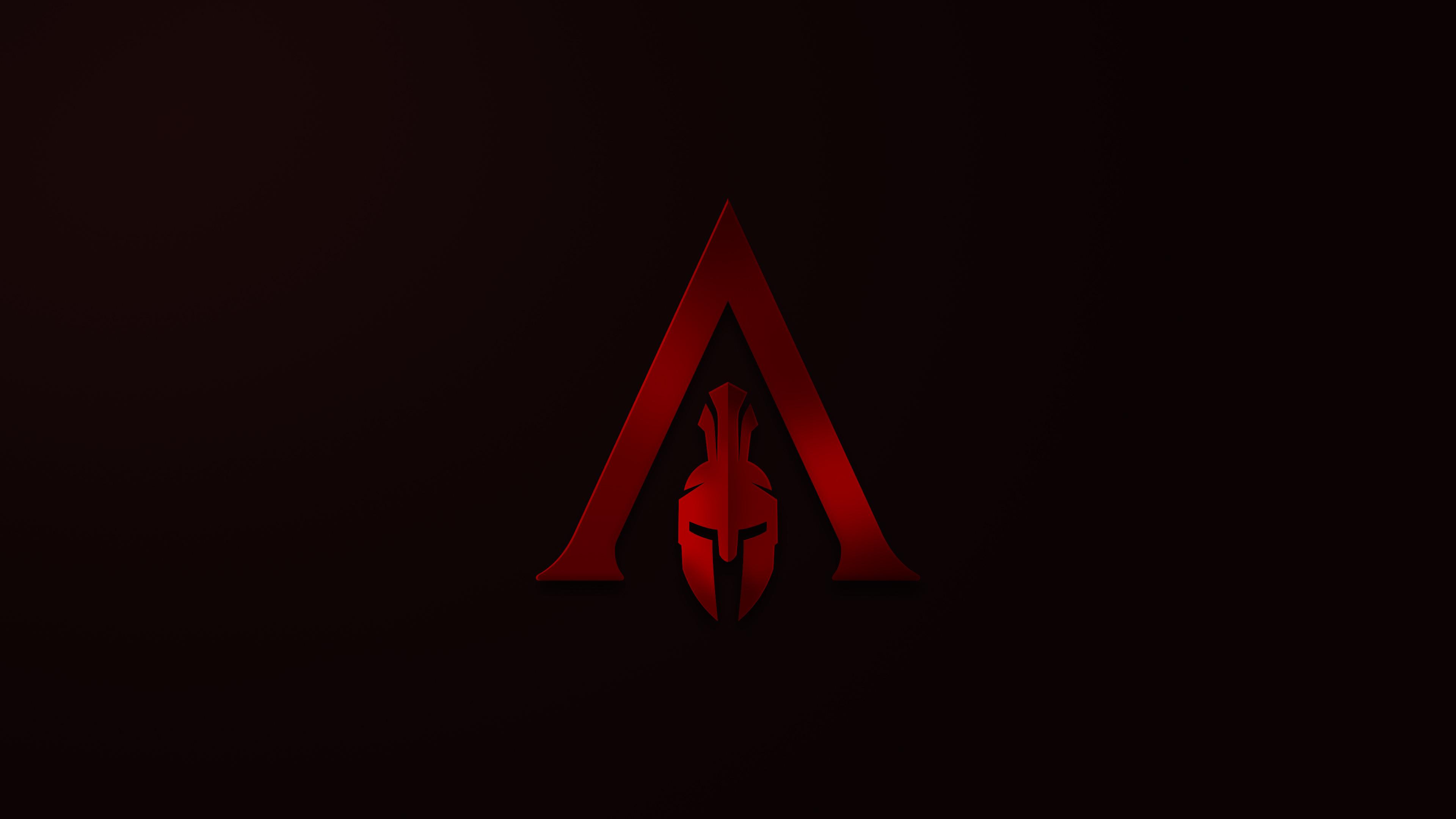 Wallpapers 4k Assassins Creed Odyssey Minimalism Logo 4k 2018 games wallpapers, 4k