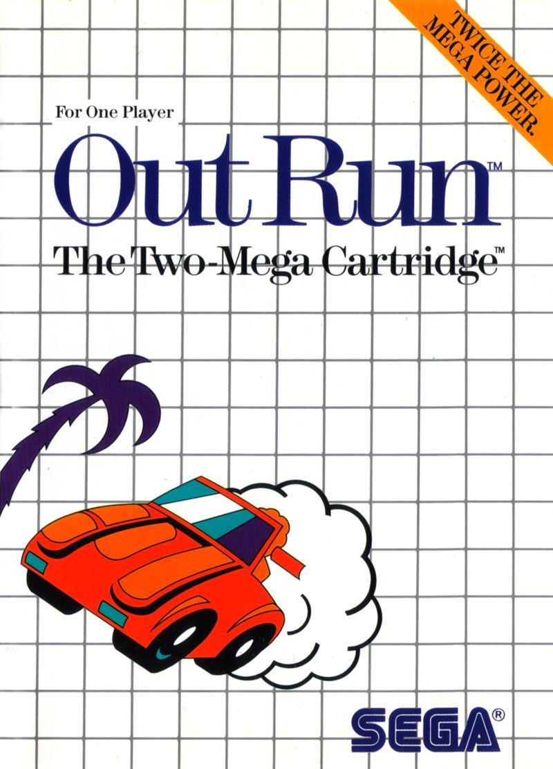 OutRun (1987) SEGA Master System box cover art