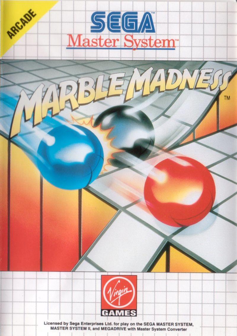 Marble Madness (1992) SEGA Master System box cover art